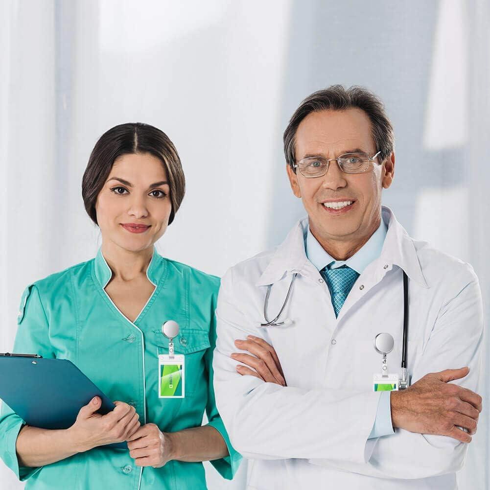 Soporte Retráctil Selizo para Insignia y Llaves Metal