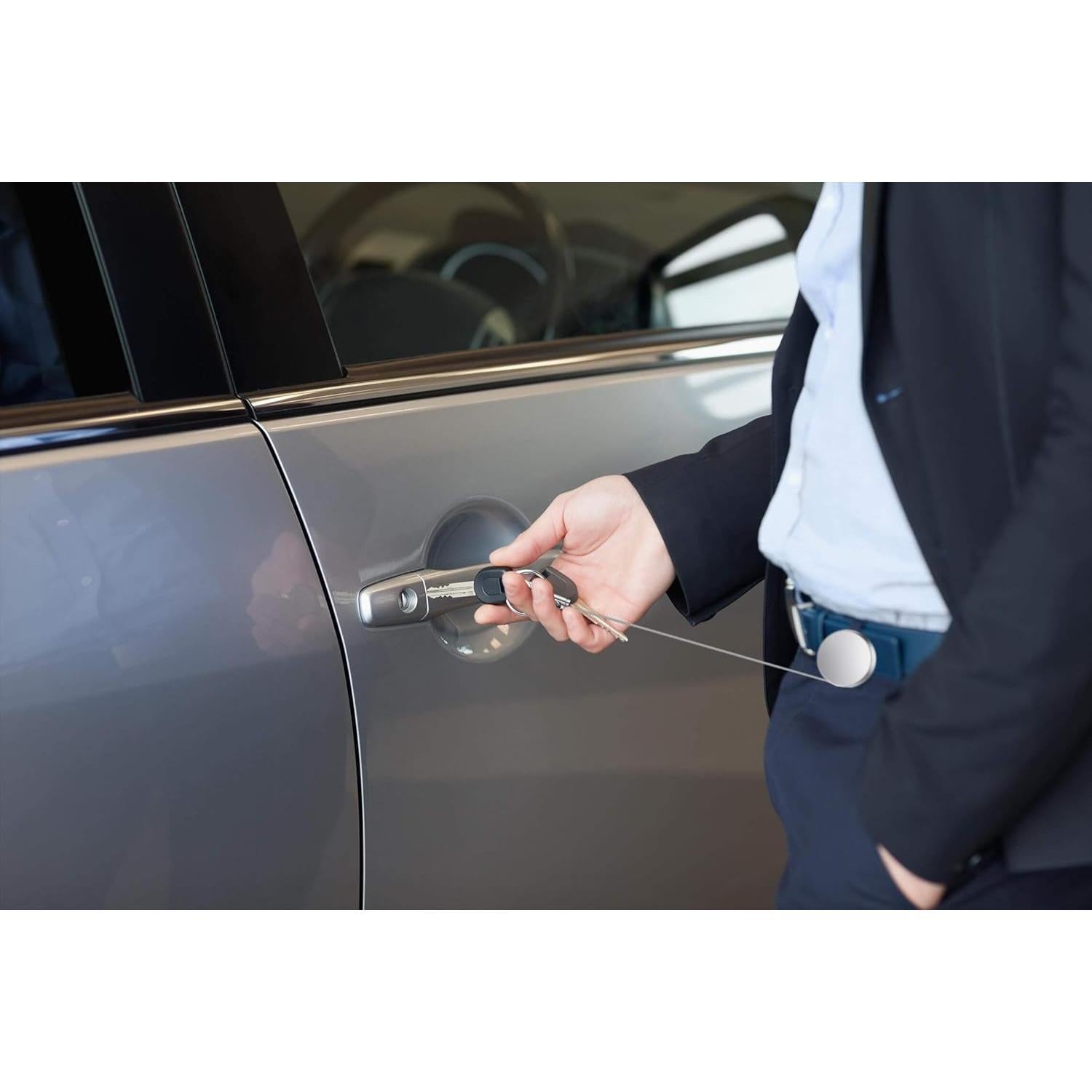 Soporte Retráctil Selizo para Insignia y Llaves Metal