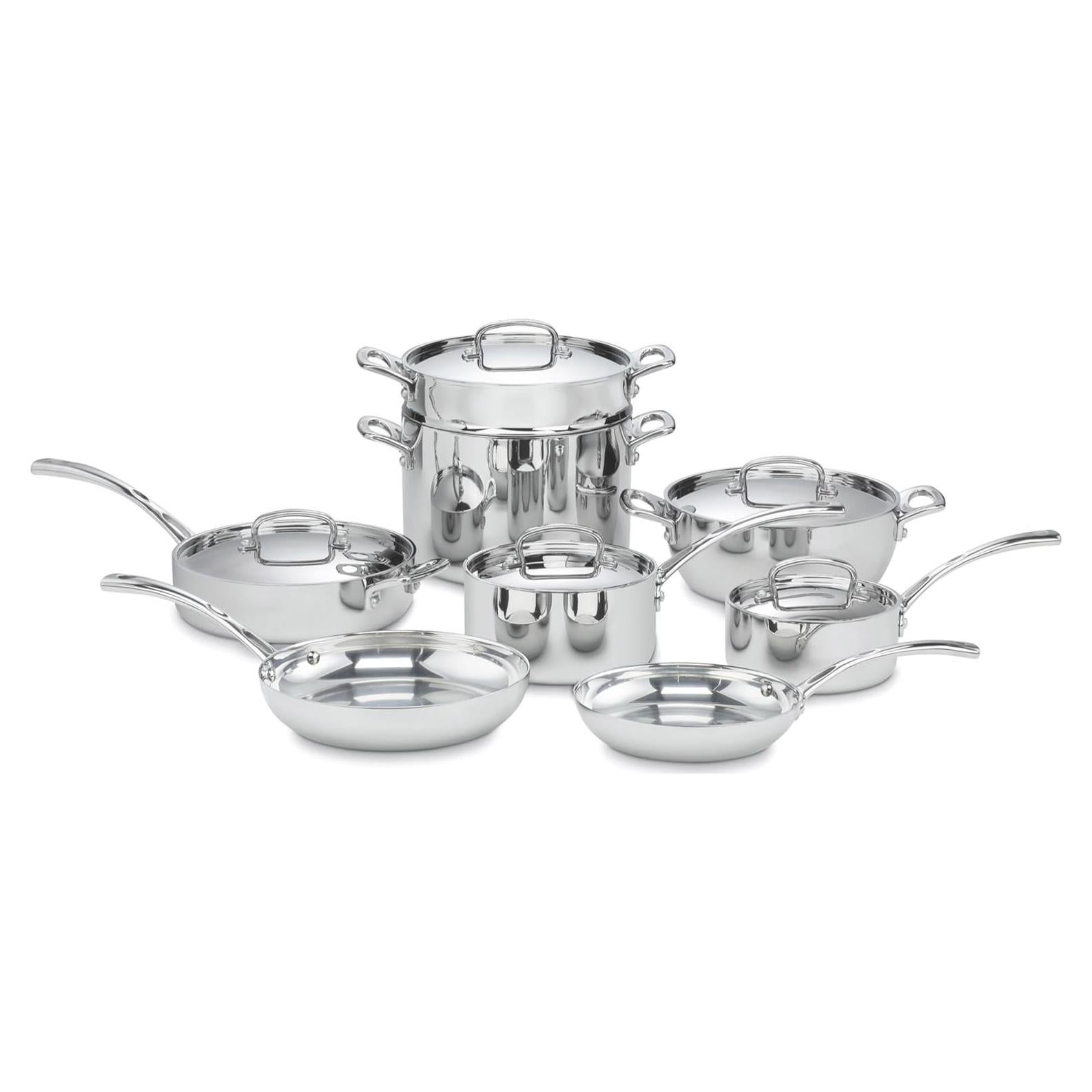 Set de Utensilios de Cocina Cuisinart FCT-13 13 Piezas Acero Inoxidable