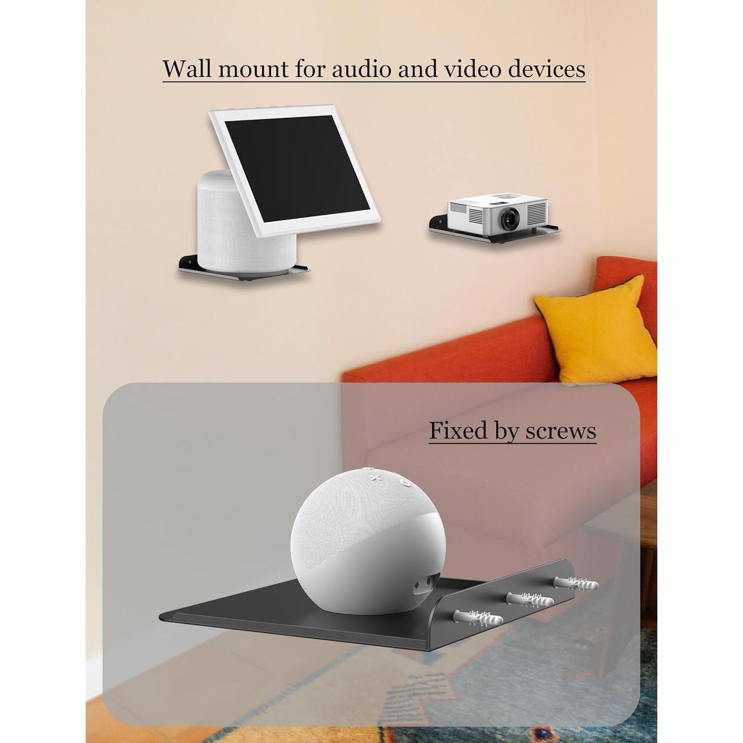 Estante de Pared Metal Universal NOTMBESTM para Altavoces y Proyectores