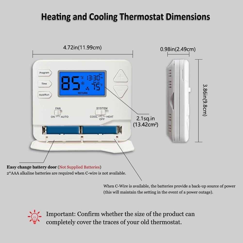 Termostato Digital Programable Miuputake STN605 Azul 24V