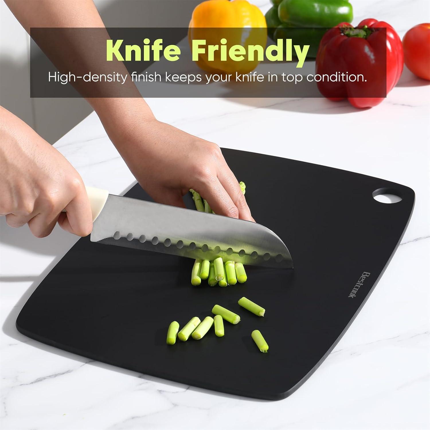 Tabla de Cortar Ecológica BESTCOOK 37.1x27.4cm Negra