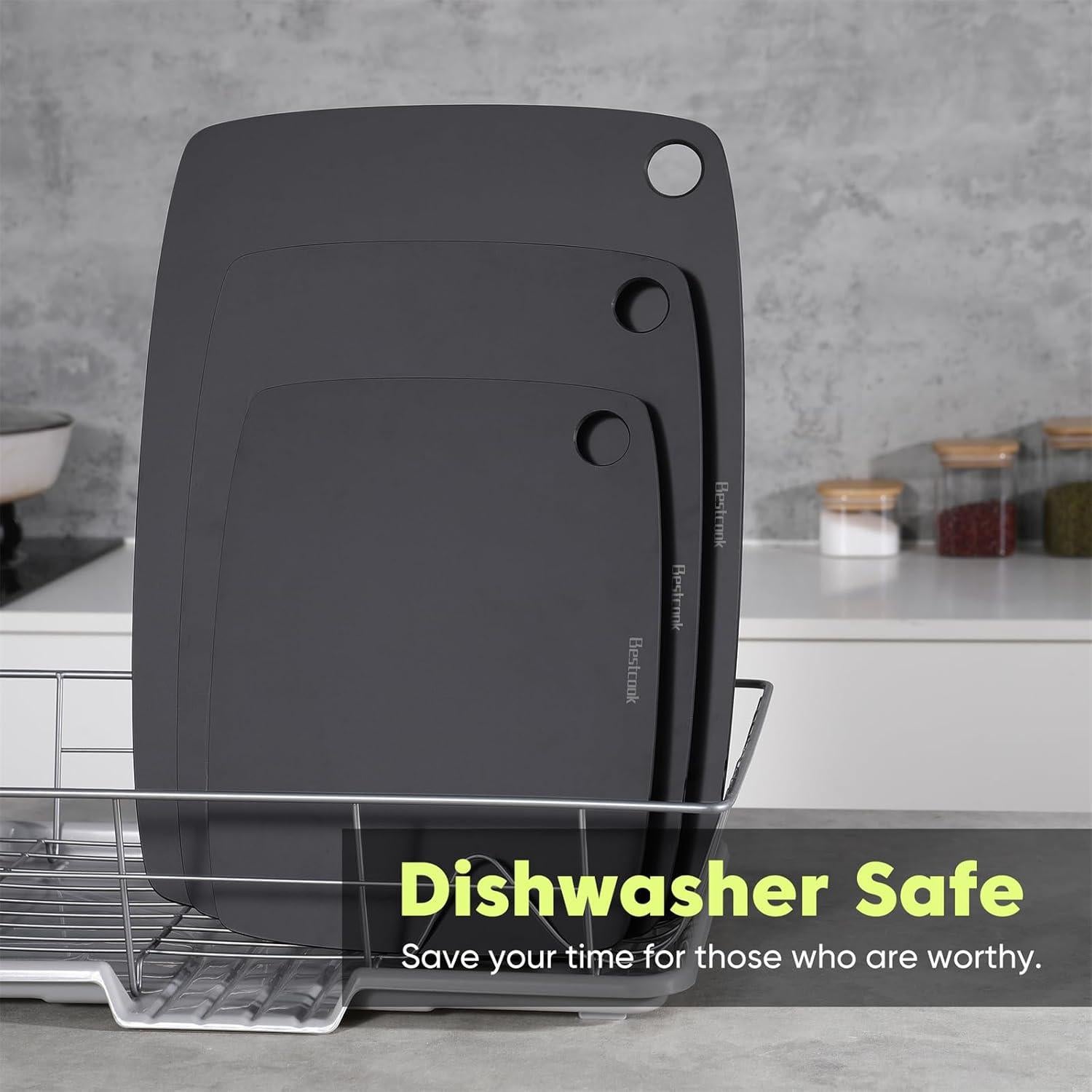 Tabla de Cortar Ecológica BESTCOOK 37.1x27.4cm Negra