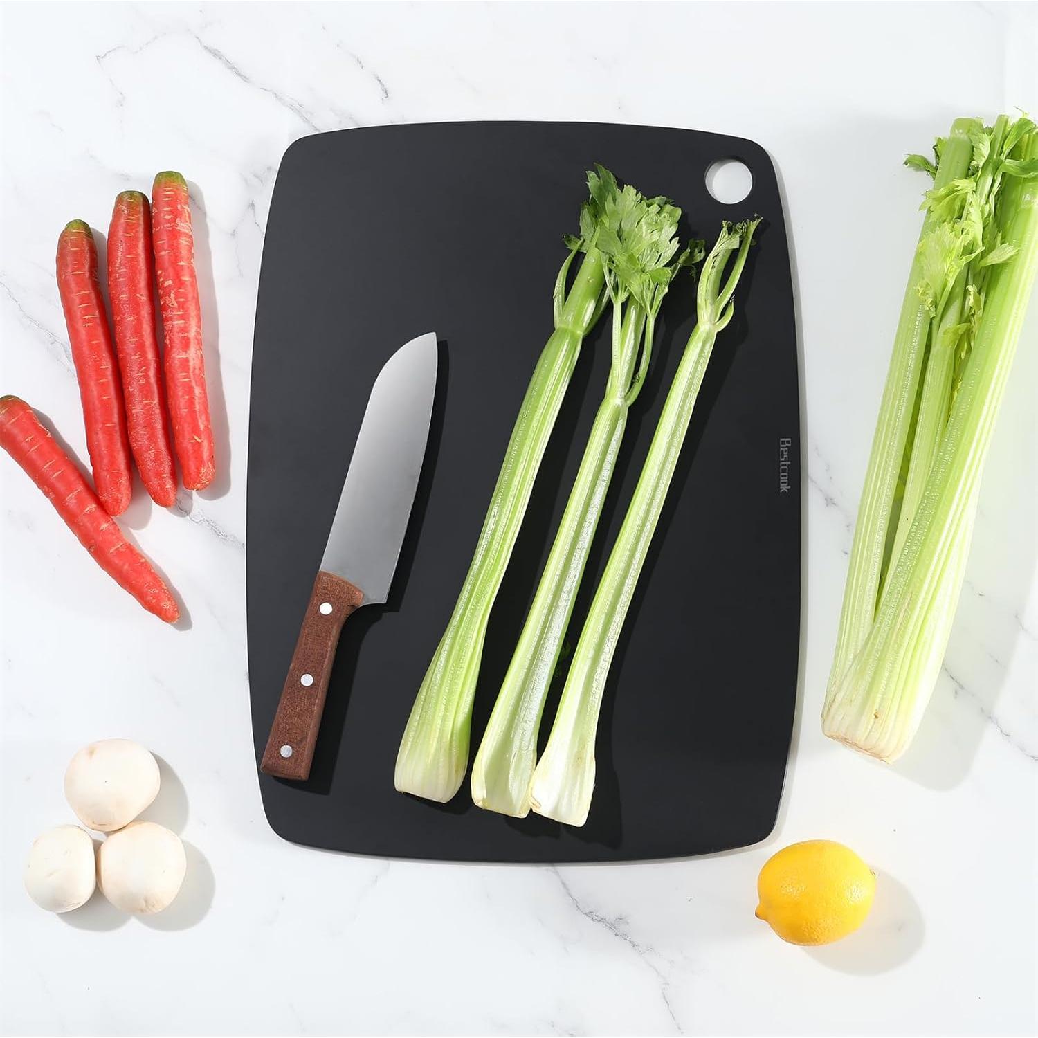 Tabla de Cortar Ecológica BESTCOOK 37.1x27.4cm Negra