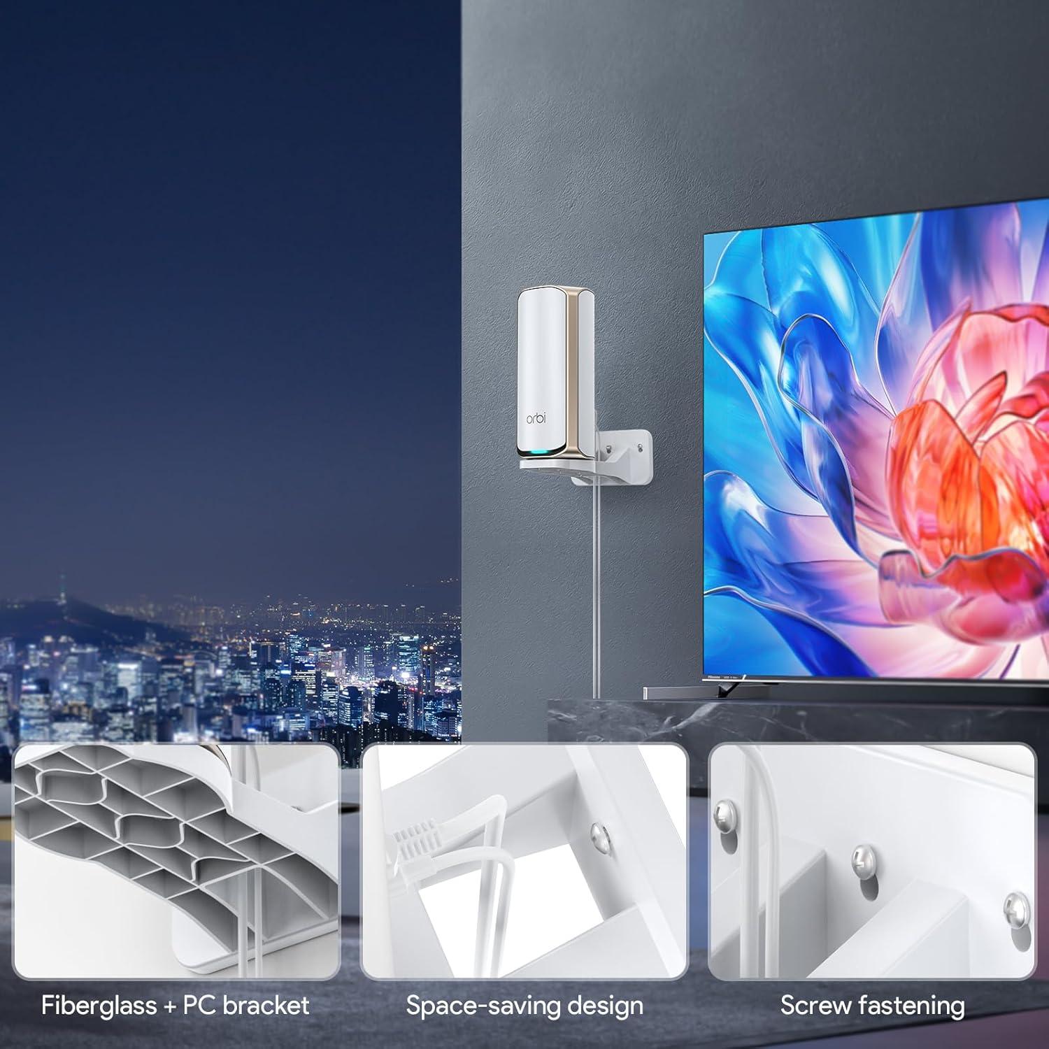 Soporte de Montaje en Pared EDUP para Router WiFi 7 - Blanco