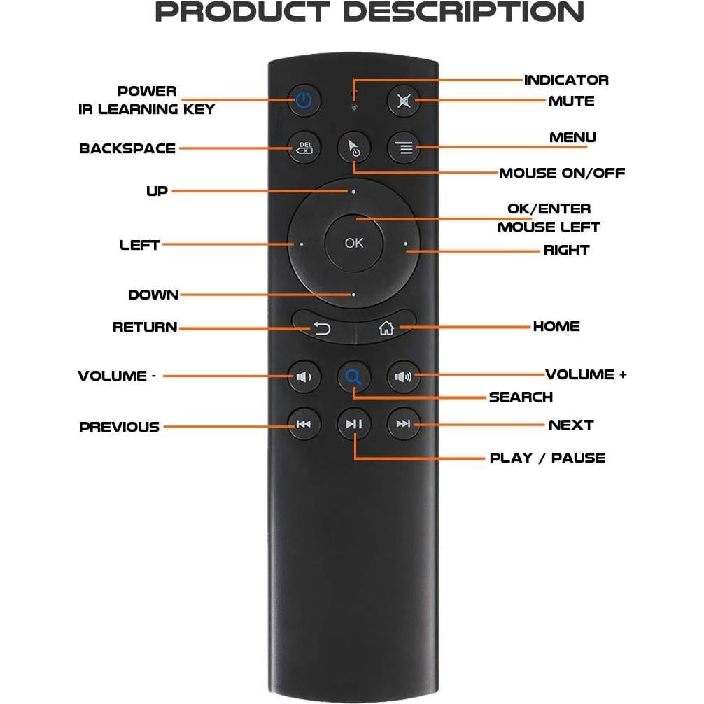 Control Remoto Bluetooth G20S con Giroscopio 6 Ejes - Dupad Story