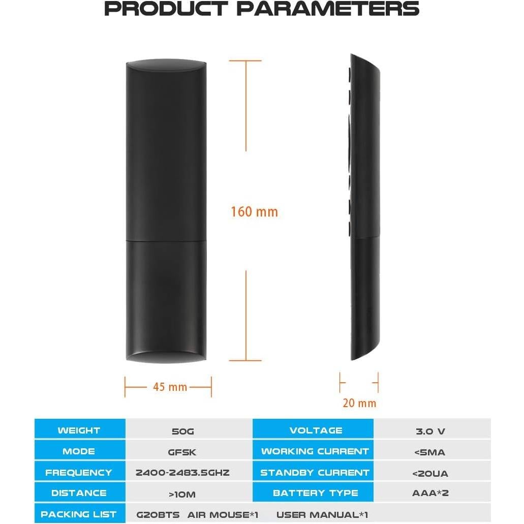 Control Remoto Bluetooth G20S con Giroscopio 6 Ejes - Dupad Story