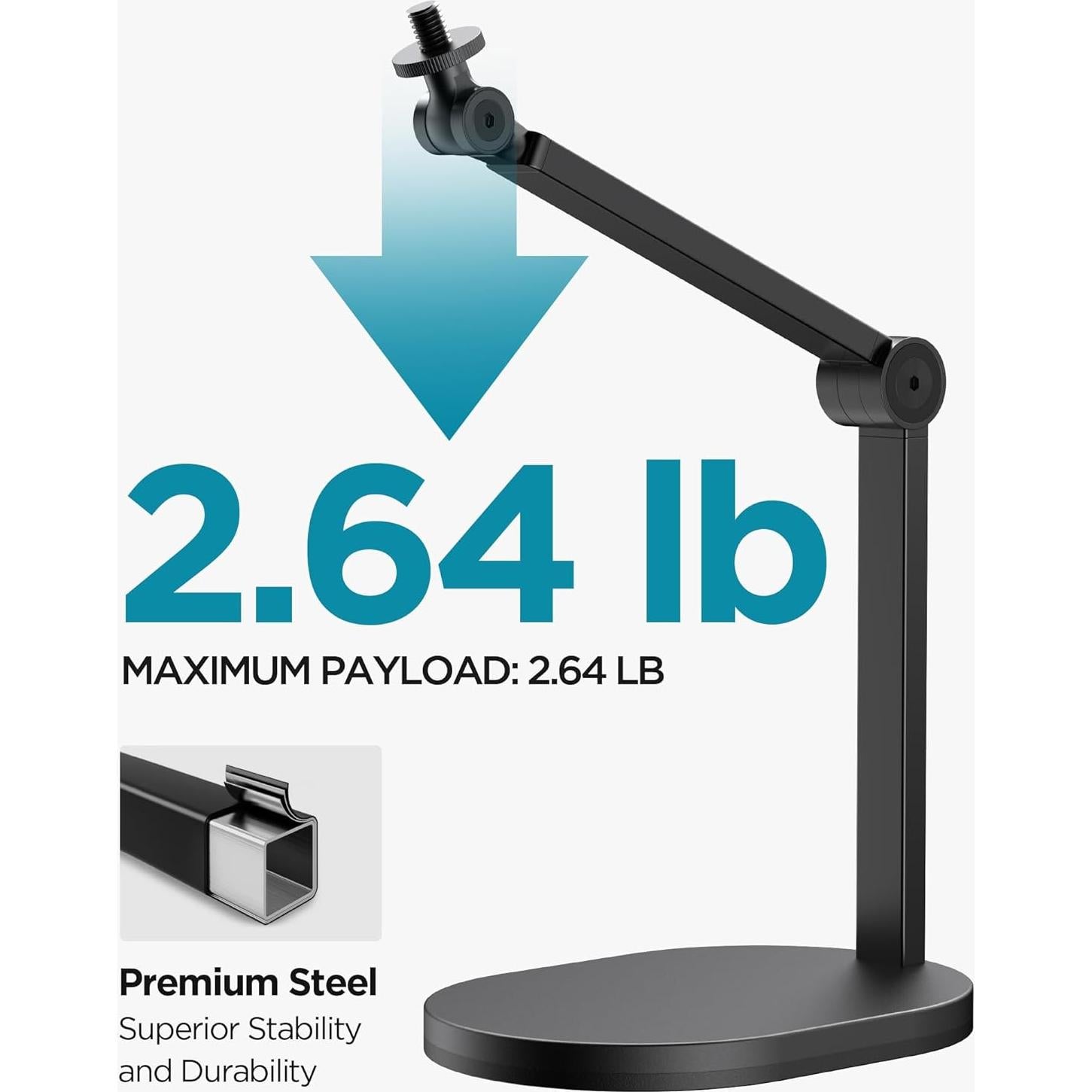 Soporte de Micrófono InnoGear DS3, Carga 1.2 kg, Negro