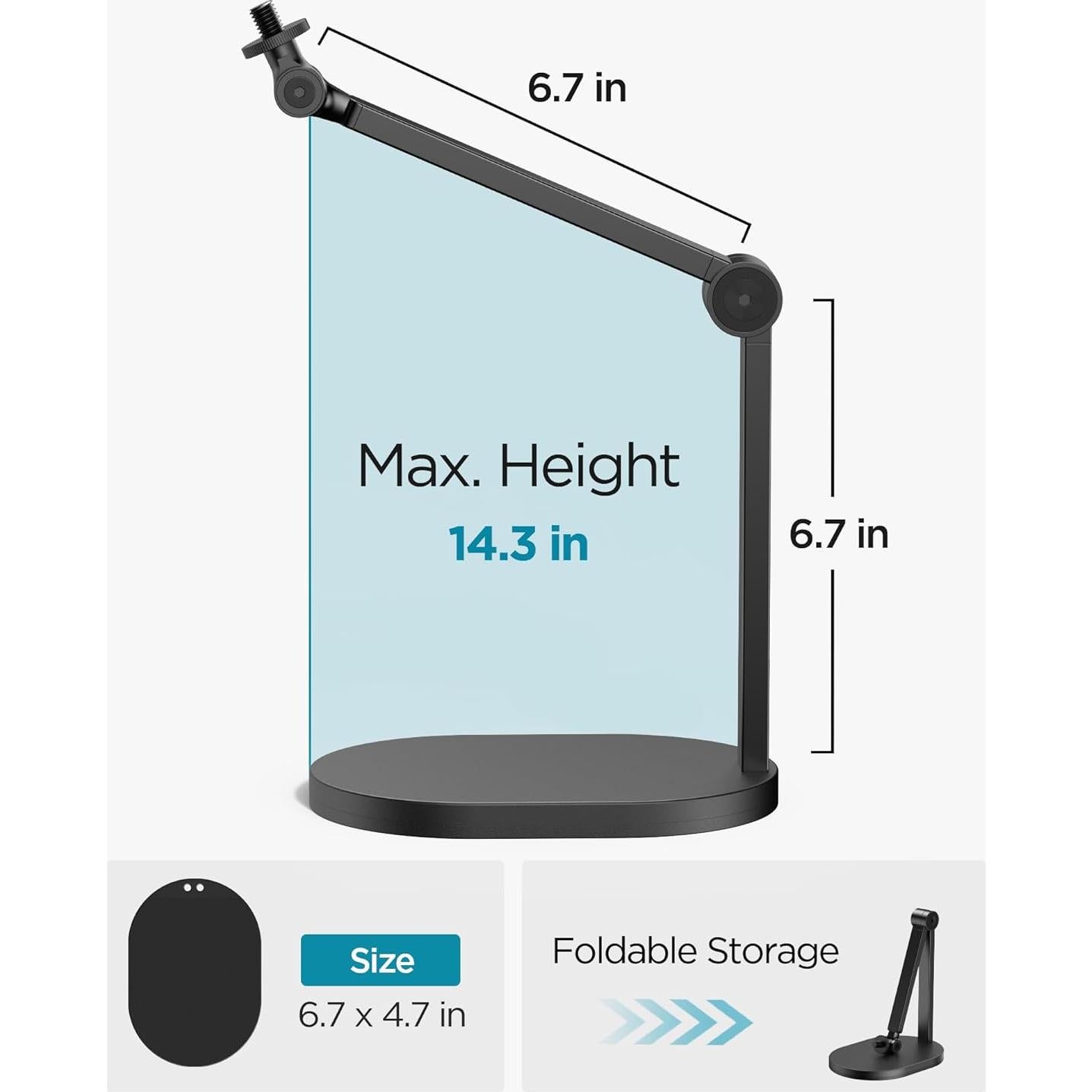 Soporte de Micrófono InnoGear DS3, Carga 1.2 kg, Negro