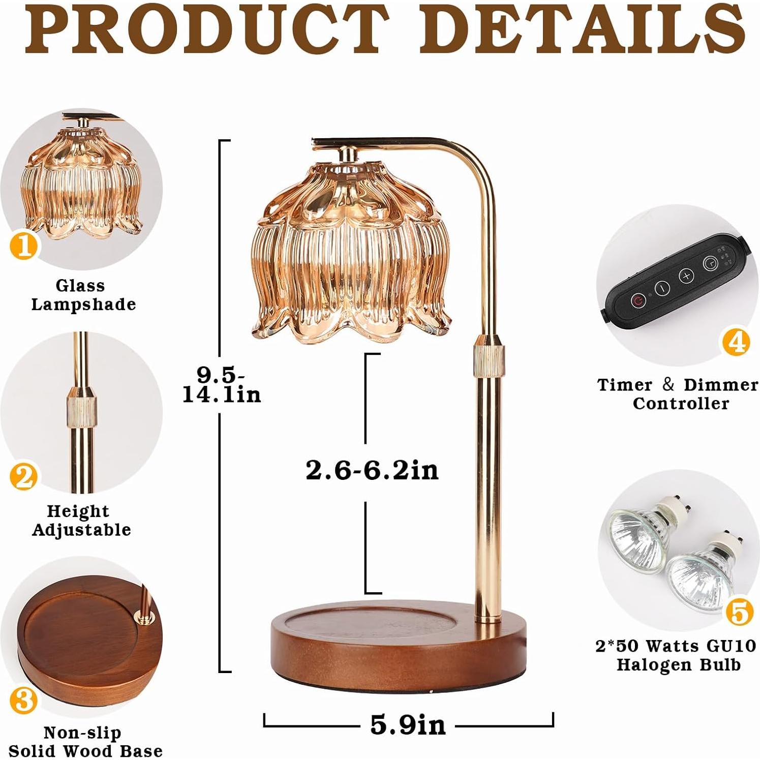 Lámpara Calentadora de Velas Funistree con Temporizador 15cm