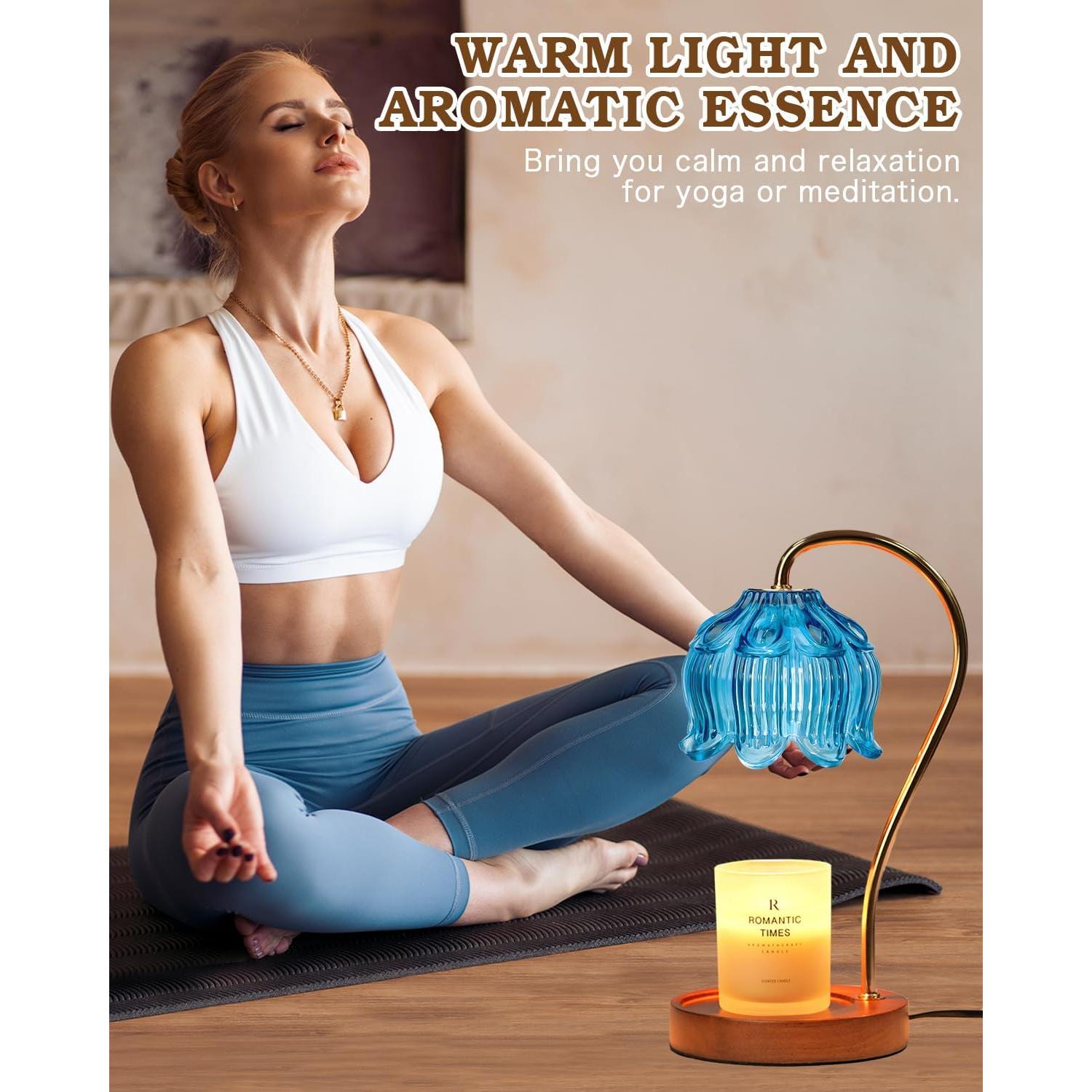 Lámpara Calentadora de Velas Funistree Azul con Temporizador