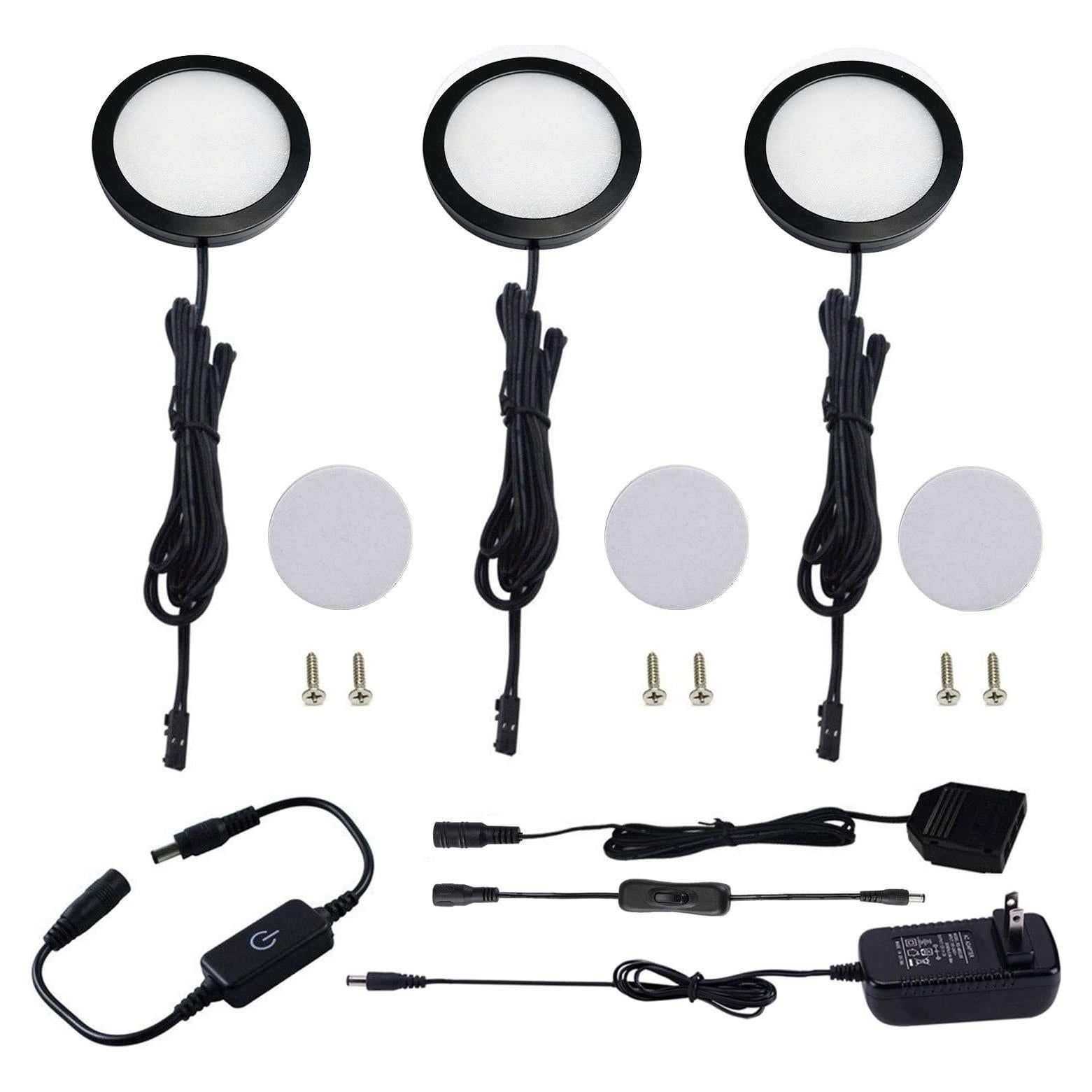 Kit de Iluminación LED AIBOO 3 Luces Regulables Blanco Cálido