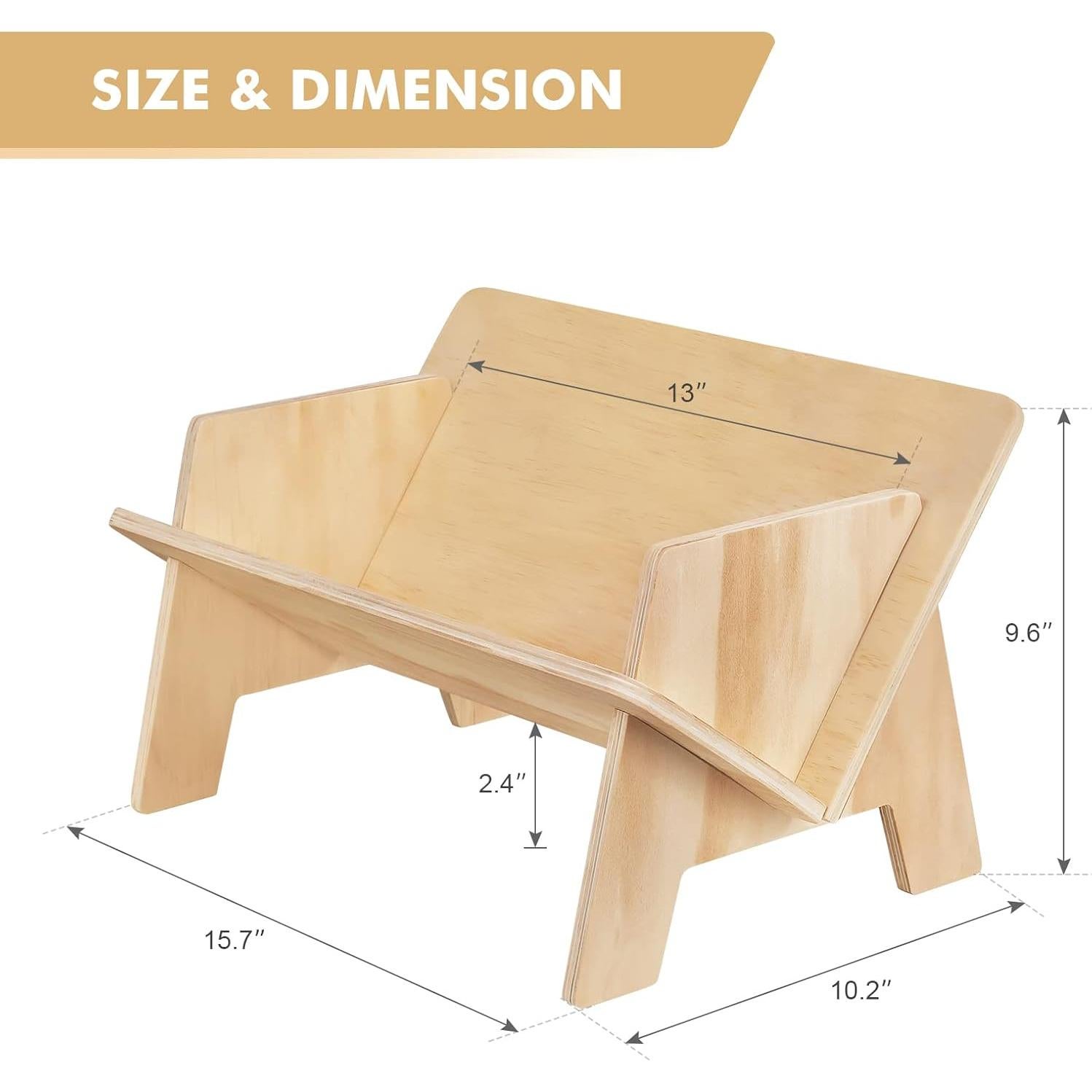 Estante de libros de madera clara RekRang 39.88x25.4x24.38 cm