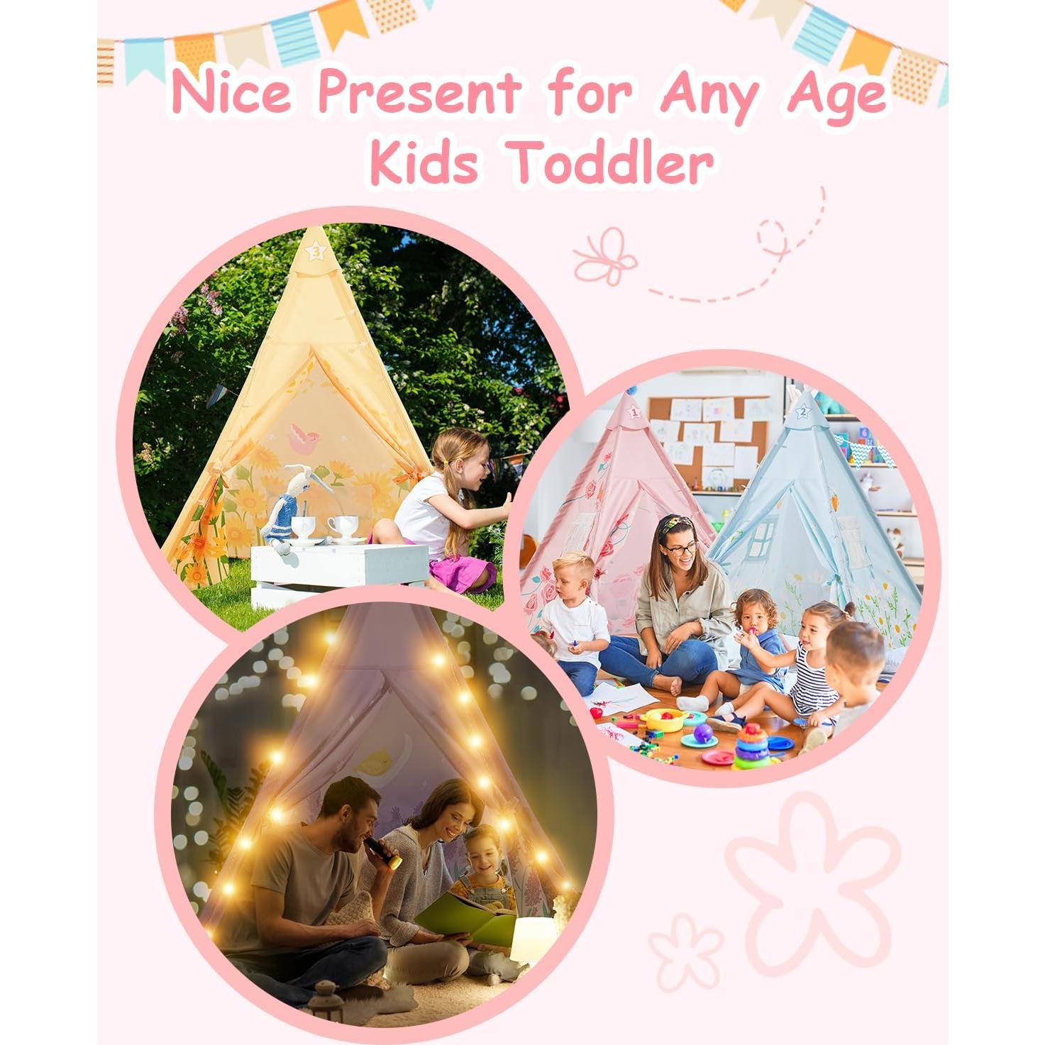 Tienda Tipi para Niños Heypappy - 6 Paquetes con Colchón Inflable