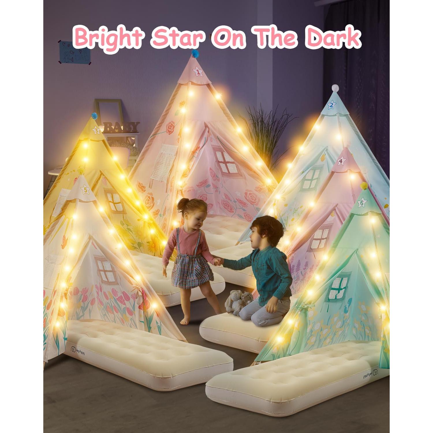 Tienda Tipi para Niños Heypappy - 6 Paquetes con Colchón Inflable