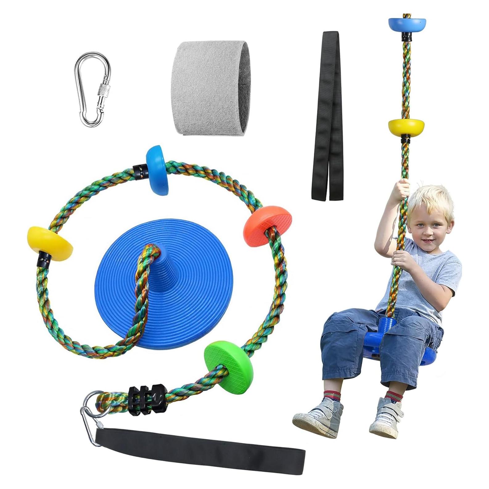 Columpio de Disco Fentin para Niños - Azul, 30.48 cm