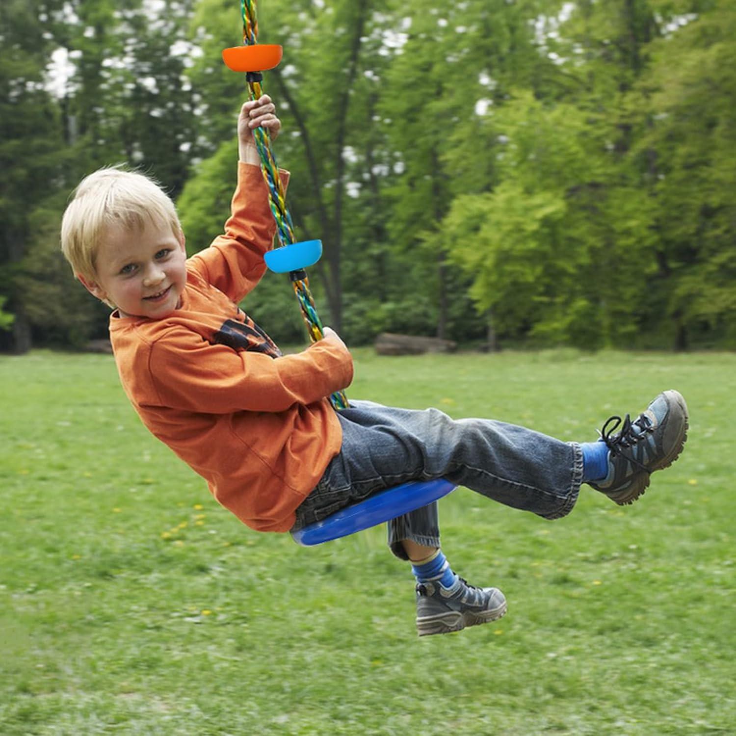 Columpio de Disco Fentin para Niños - Azul, 30.48 cm