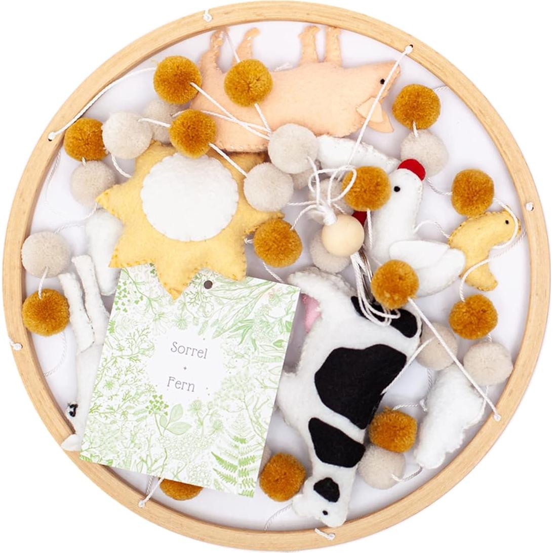 Móvil de Cuna Sorrel + Fern Animales de Granja Ajustable