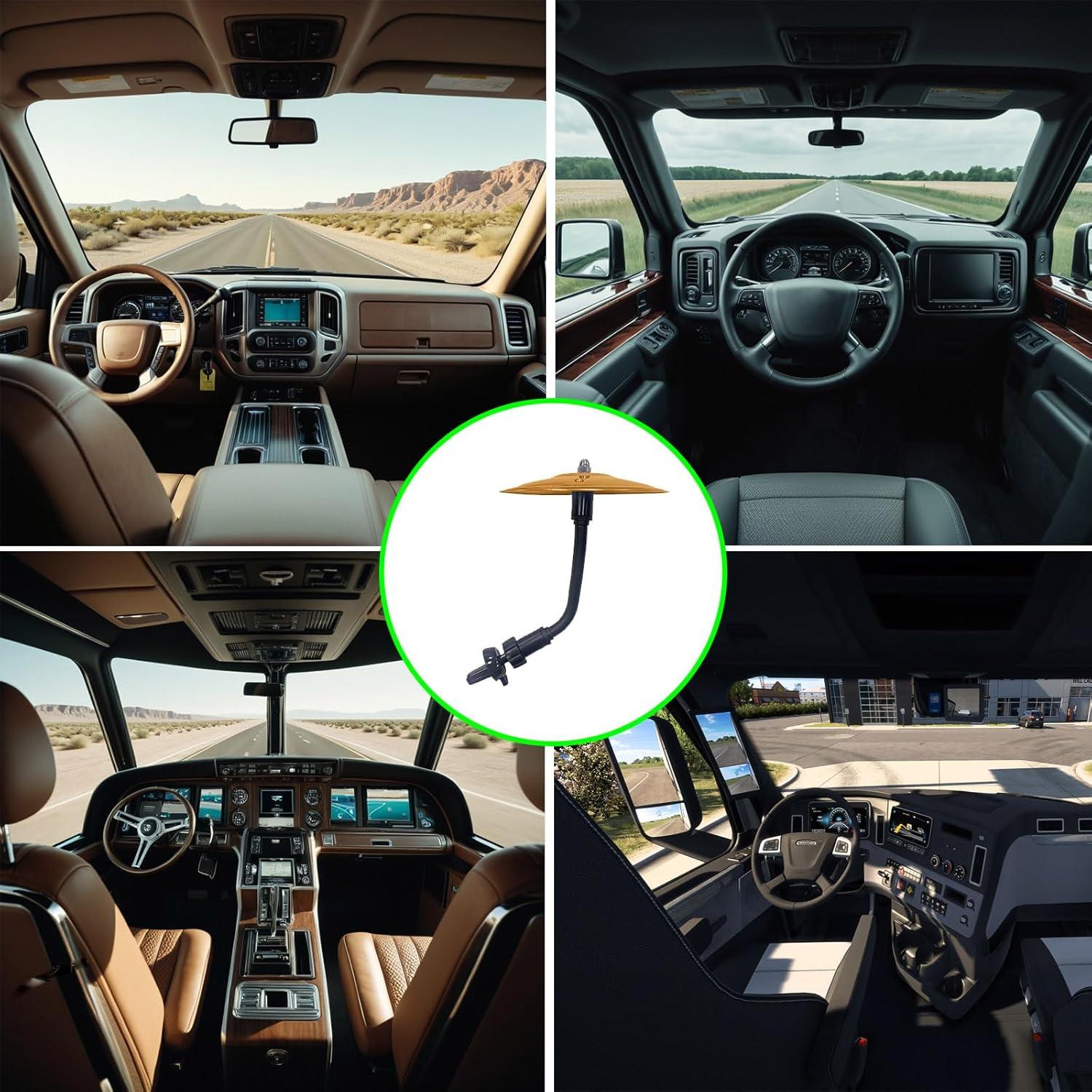 Cymbal de coche SCCUP 5.7" Oro para bateristas - Soporte ajustable