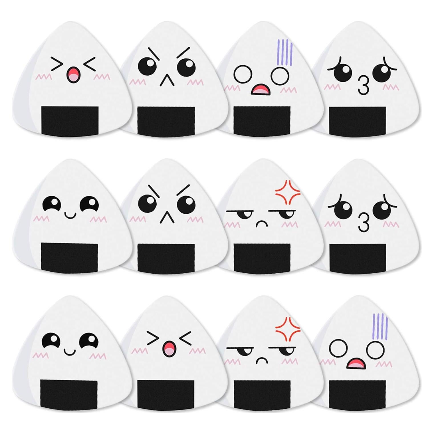 Puas de guitarra Dulphee 12 unidades 0.71mm diseño Onigiri