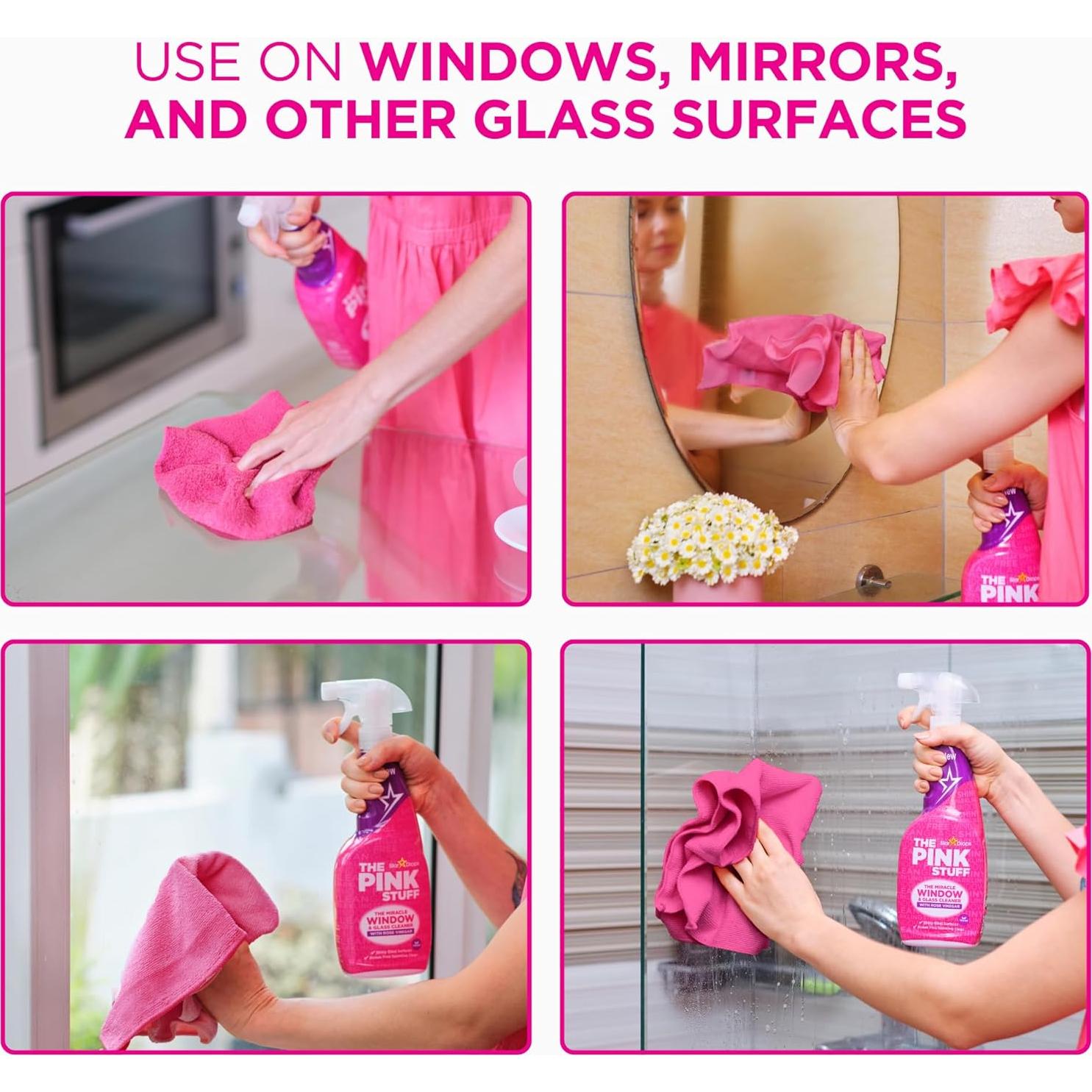 Limpiador de Ventanas The Pink Stuff 887 ml - Sin Rayas
