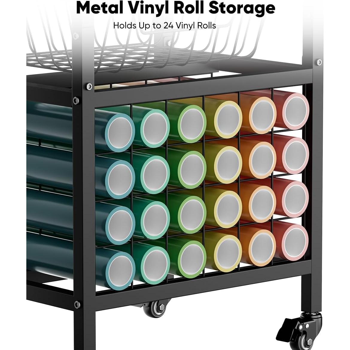 Carro de Prensa Térmica Móvil Ardier con Canasta y Ganchos