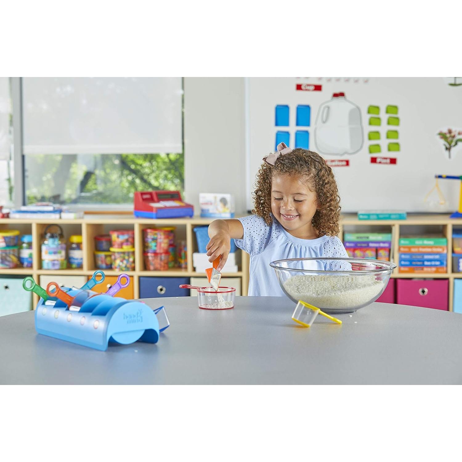 Set de 4 Tazas de Medir de Fracciones Arcoíris hand2mind