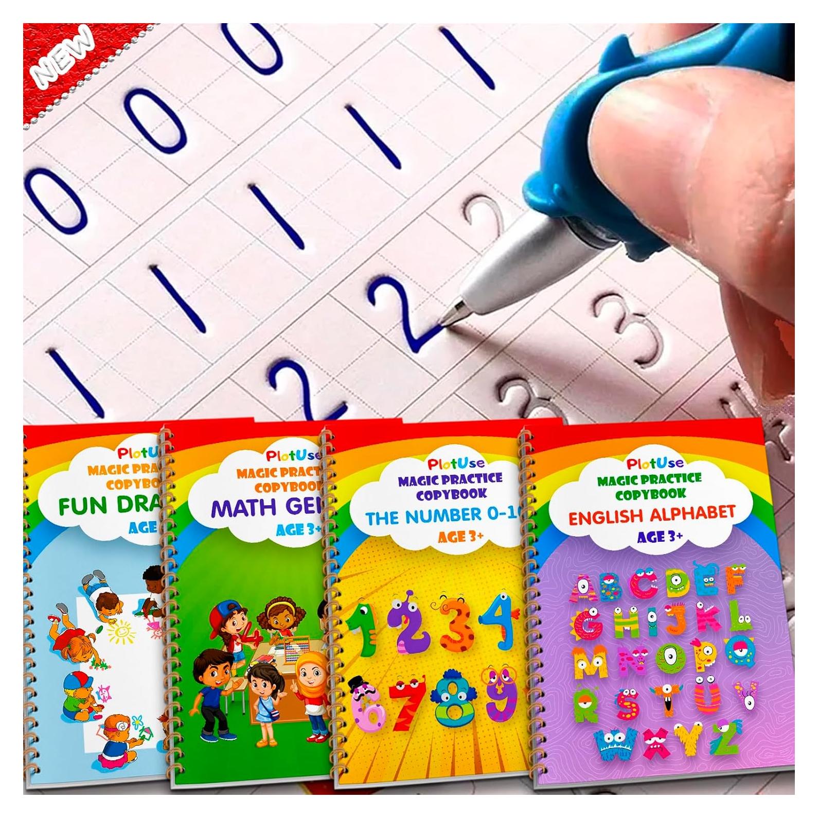 Cuaderno de Escritura Reutilizable Plotuse Mediano 3-5 Años