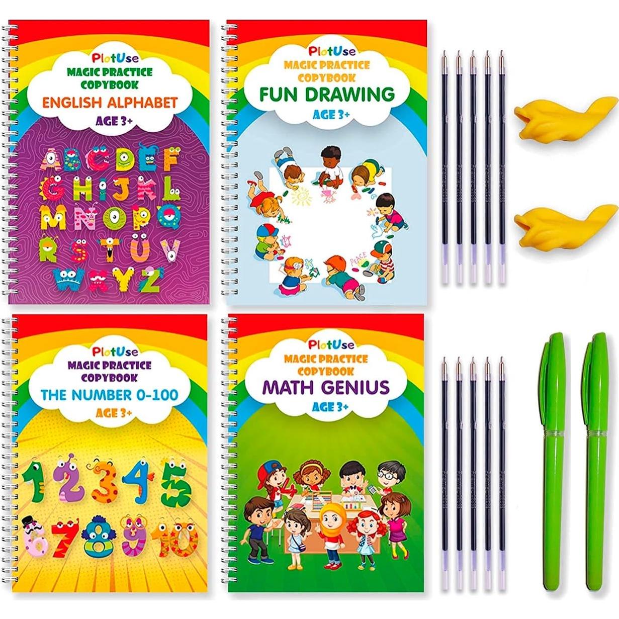 Cuaderno de Escritura Reutilizable Plotuse Mediano 3-5 Años