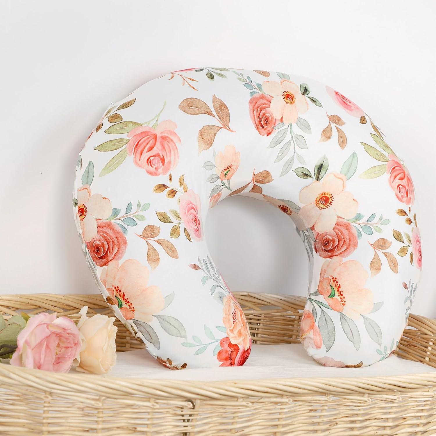 Funda de Almohada de Lactancia WINGHENLEE Floral Suave 1 Unidad