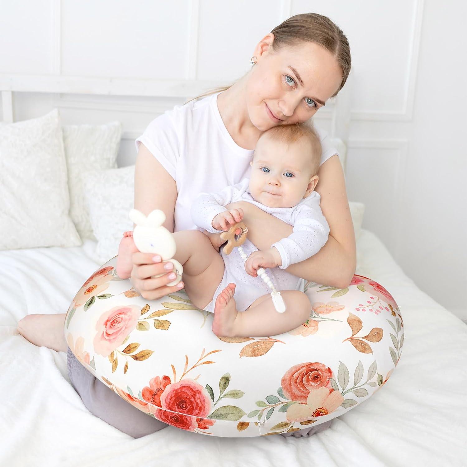 Funda de Almohada de Lactancia WINGHENLEE Floral Suave 1 Unidad