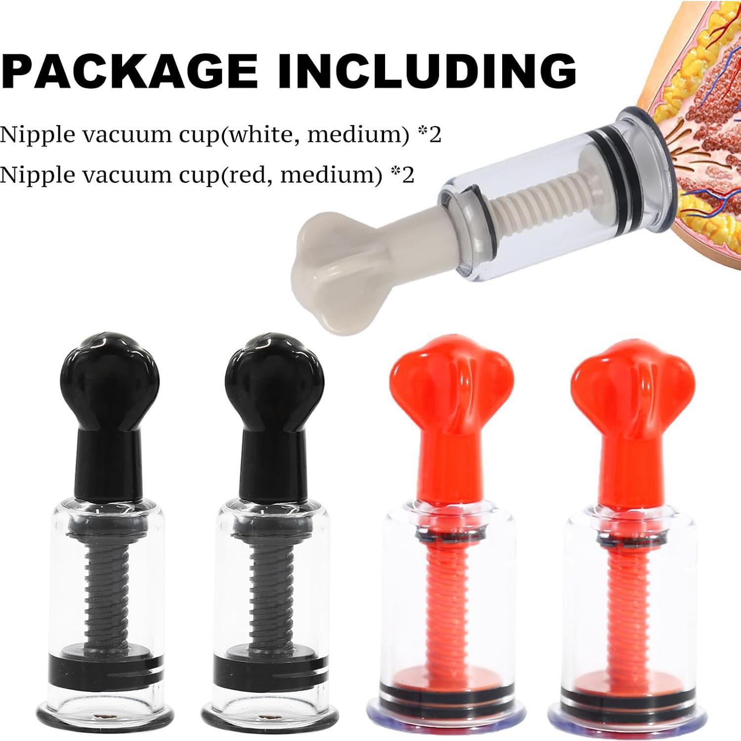 Correctores de Pezón Rojos y Negros Jesakmie para Lactancia