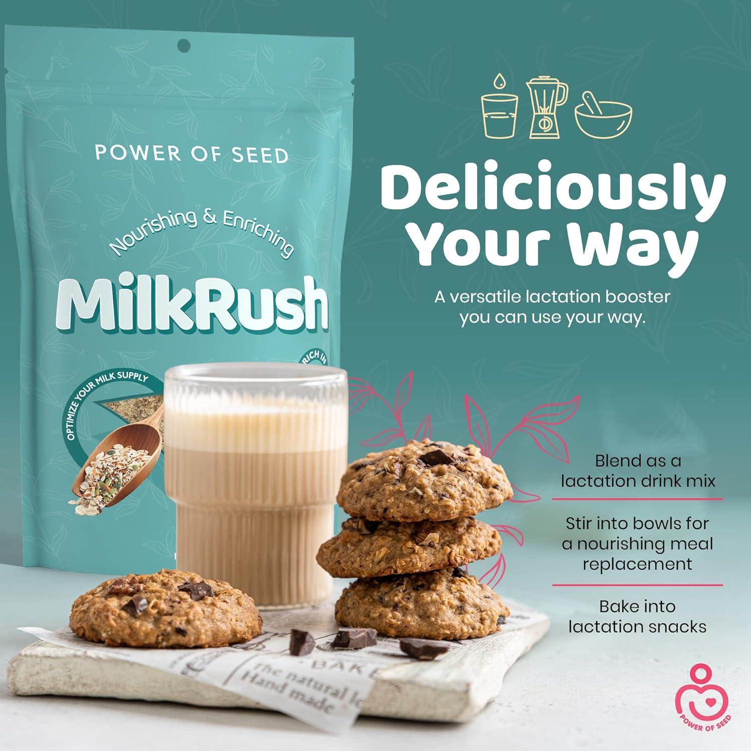 Suplemento Nutritivo para Lactancia MilkRush 737g - Aumenta Leche