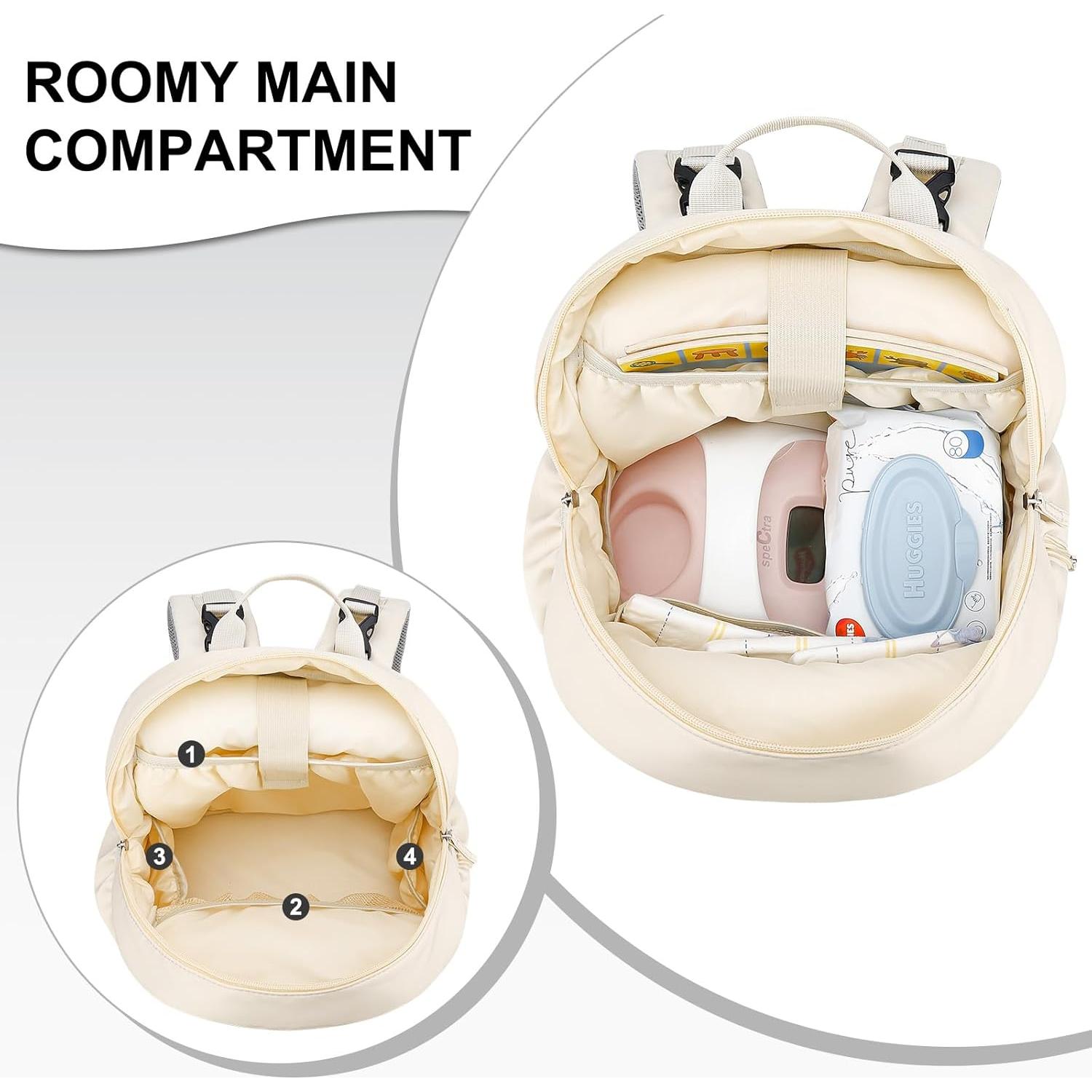 Mochila para extractor de leche Spectra S1/S2 beige con enfriador
