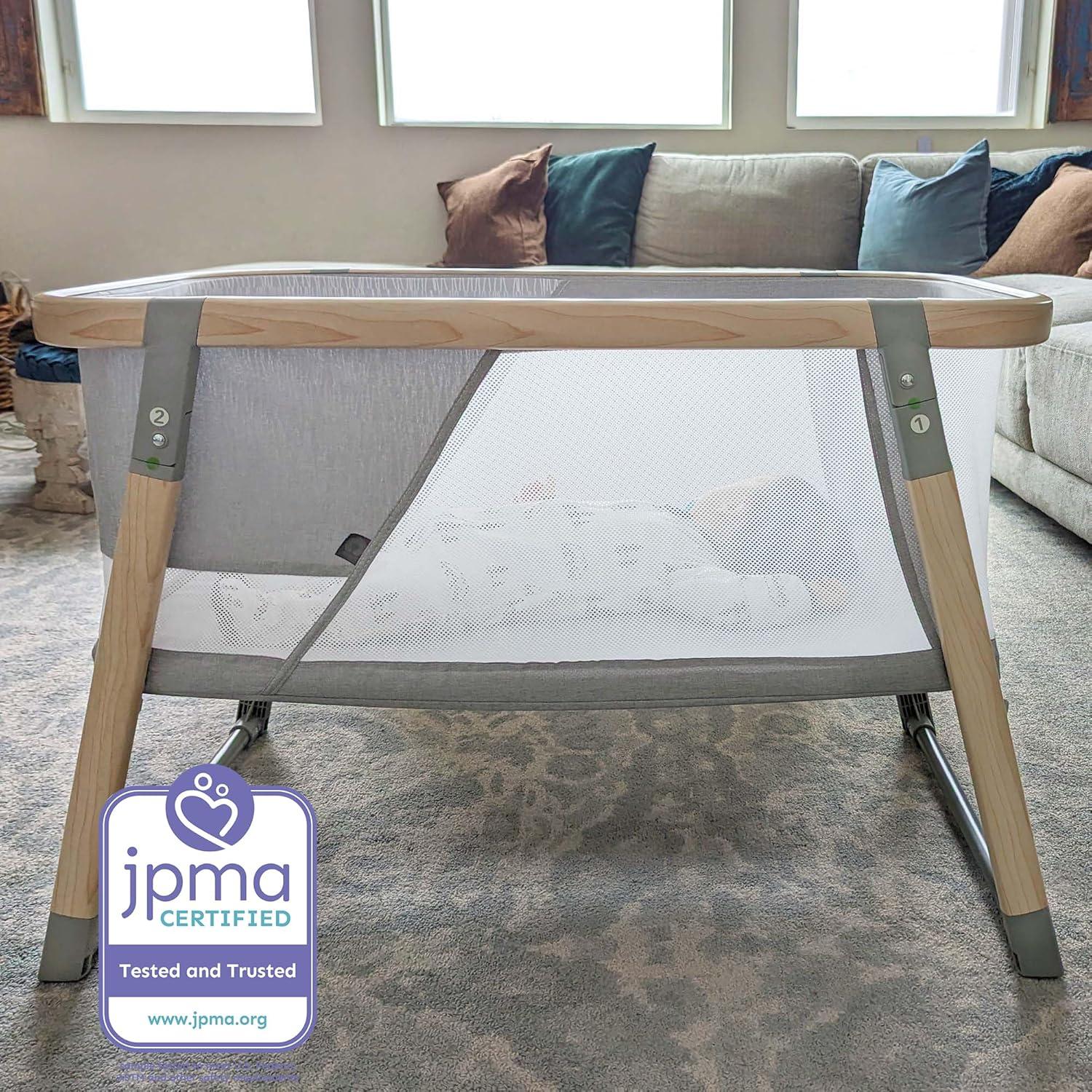 Cuna portátil Boppy - Cuna de viaje plegable con malla