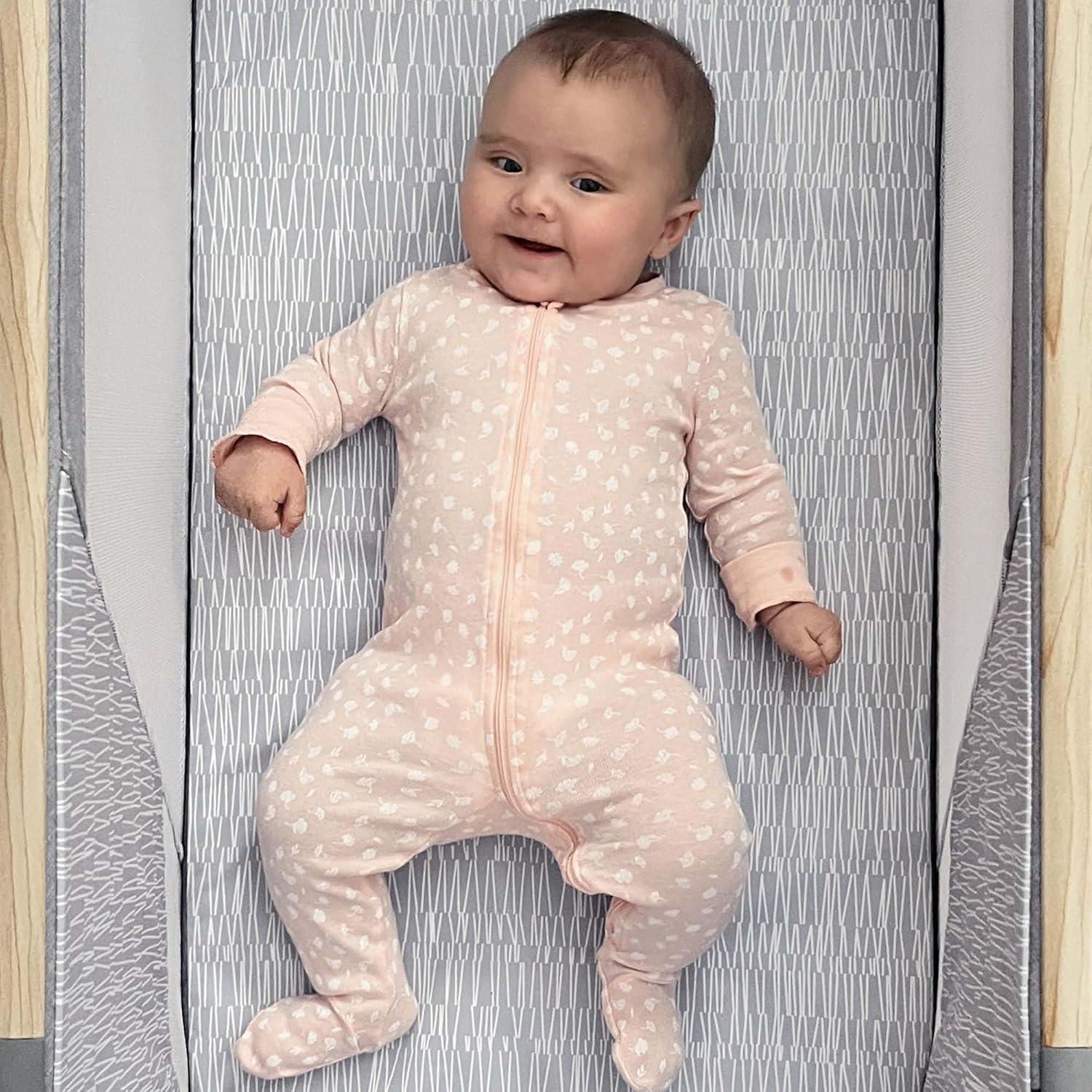 Cuna portátil Boppy - Cuna de viaje plegable con malla