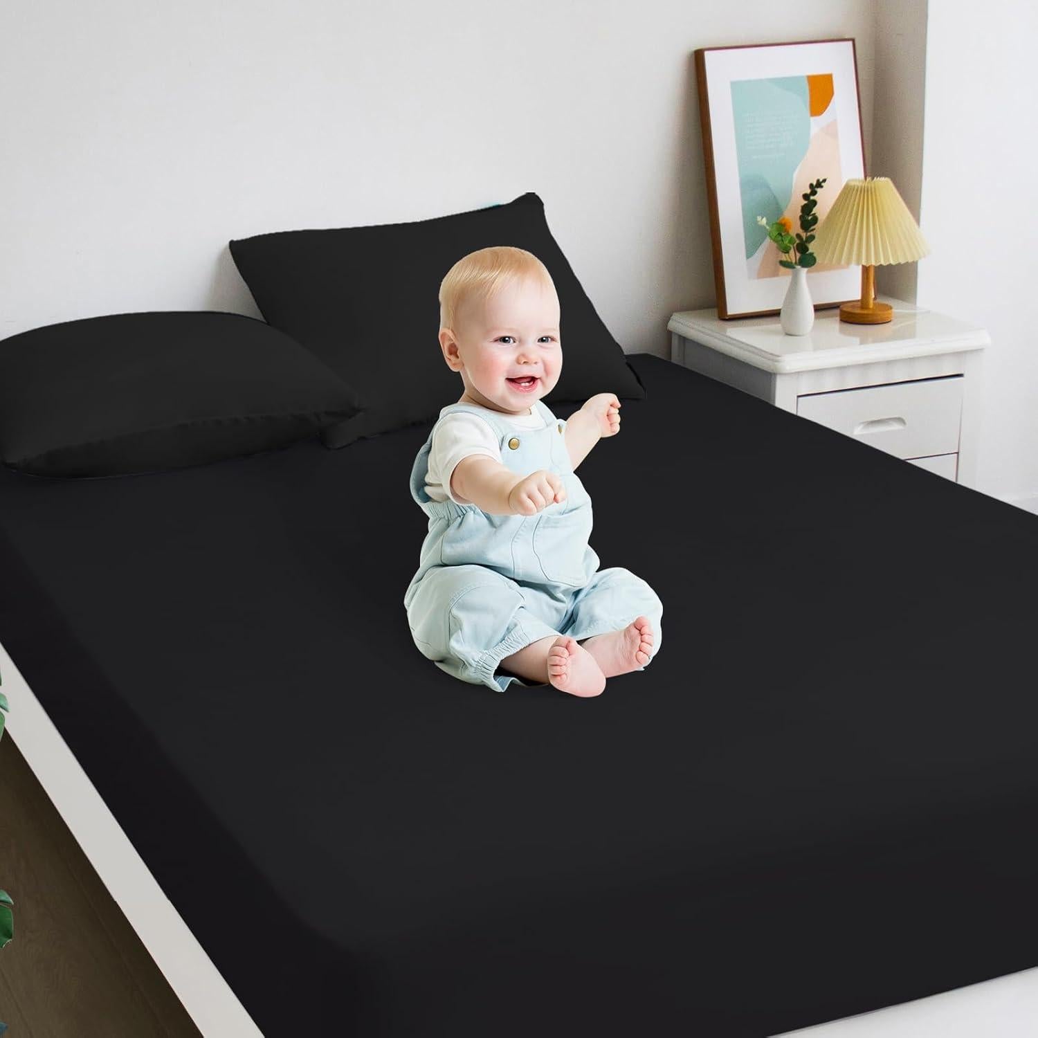 Protector de colchón Twin Biloban a prueba de agua 2 unidades