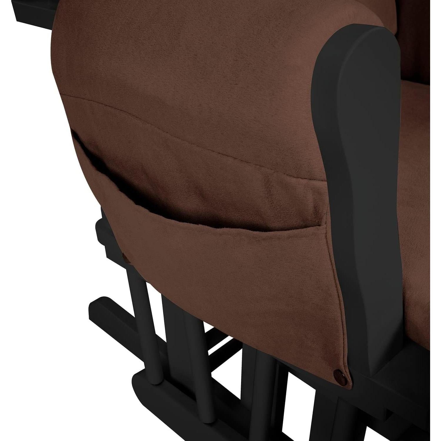 Conjunto Glider y Ottoman Naomi Home - Silla de Lactancia Negro