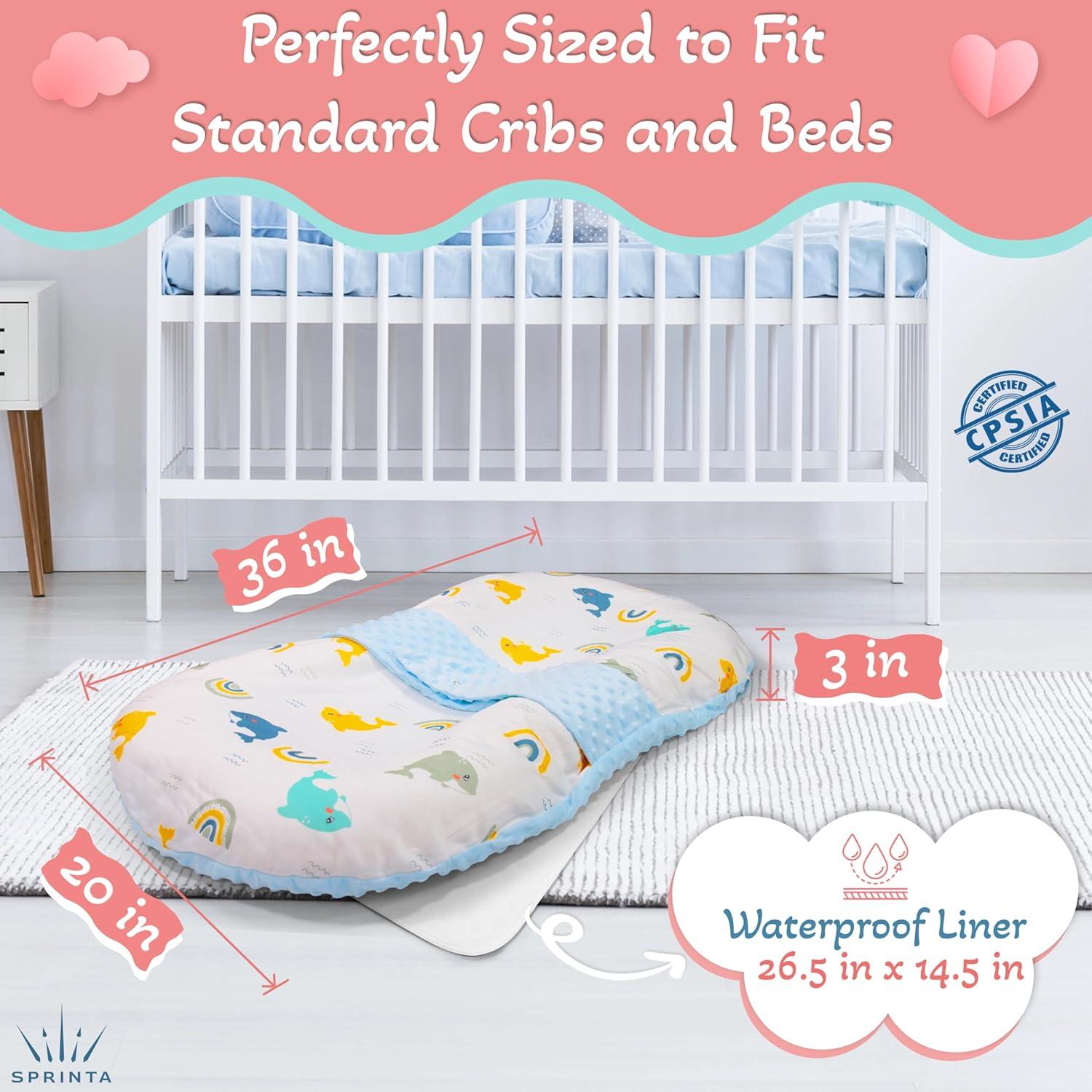 Cojín para Bebés Sprinta - Algodón Suave, 50x80 cm, Lavable