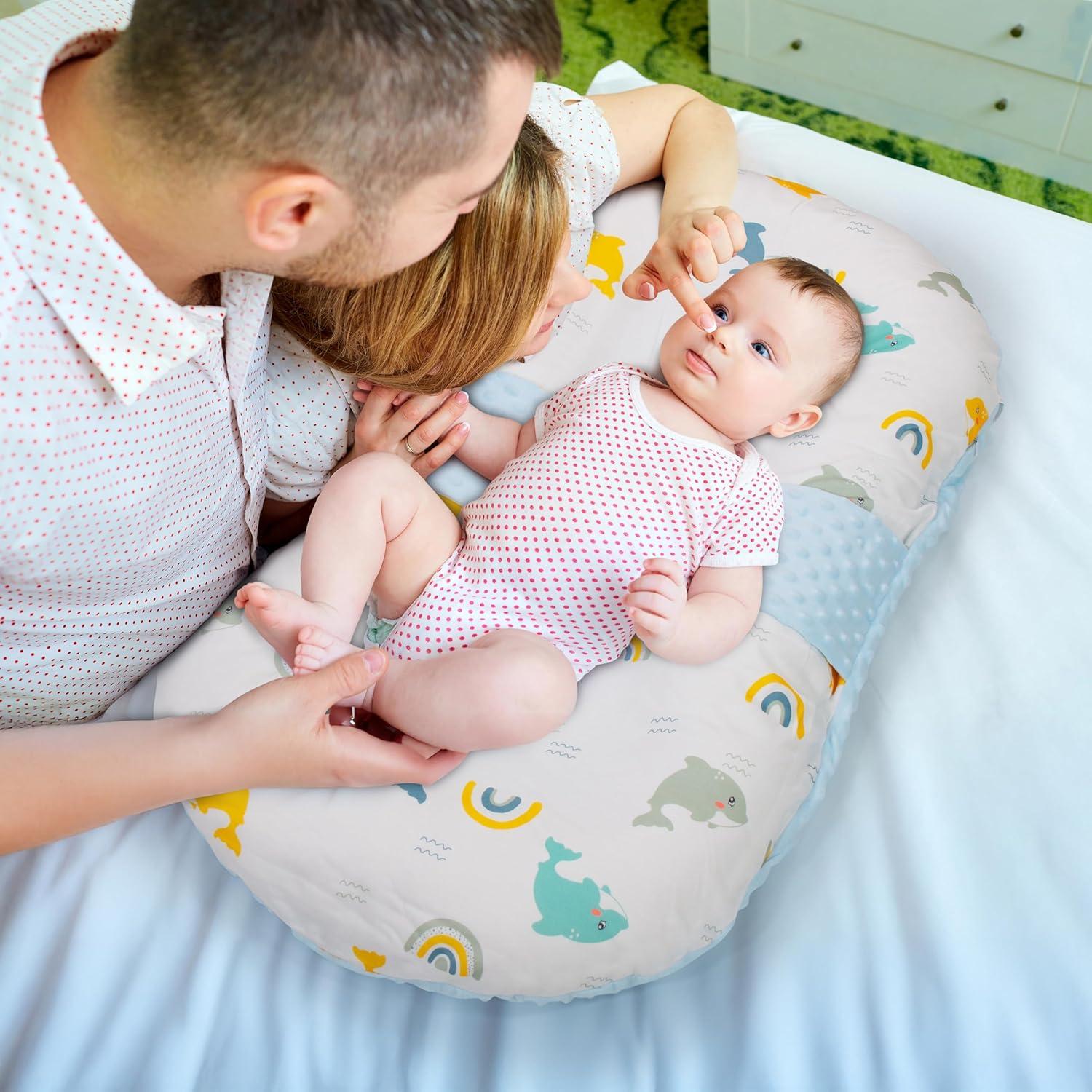 Cojín para Bebés Sprinta - Algodón Suave, 50x80 cm, Lavable