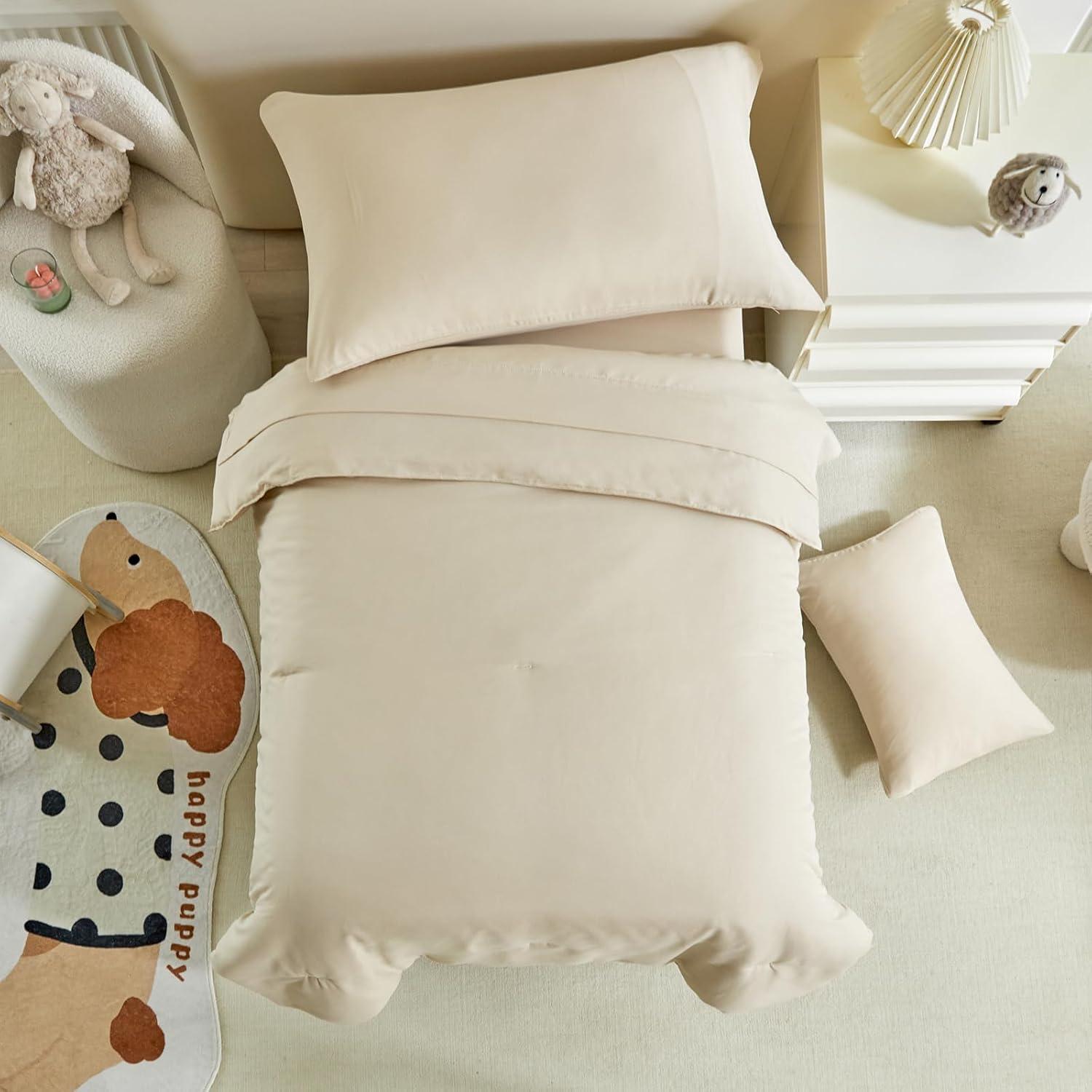 Juego de Ropa de Cama UOZZI BEDDING 5 Piezas Beige Niños