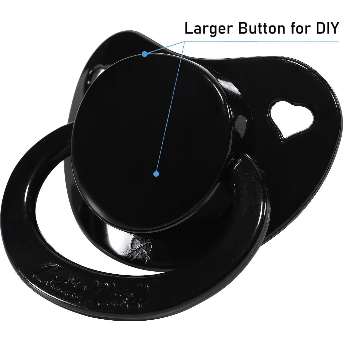 Chupete Adulto CutiePlusU 3 Piezas Silicona Negro