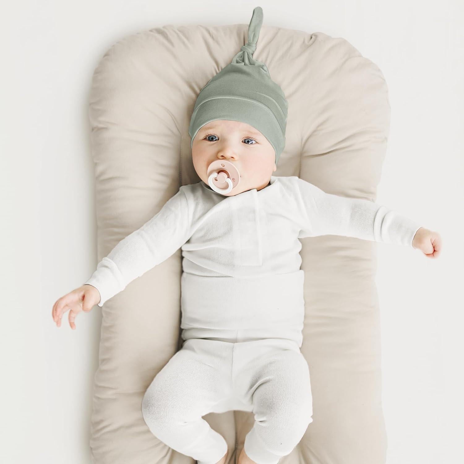 Konssy Conjunto de 6 Gorras Beanie para Bebés 0-6 Meses