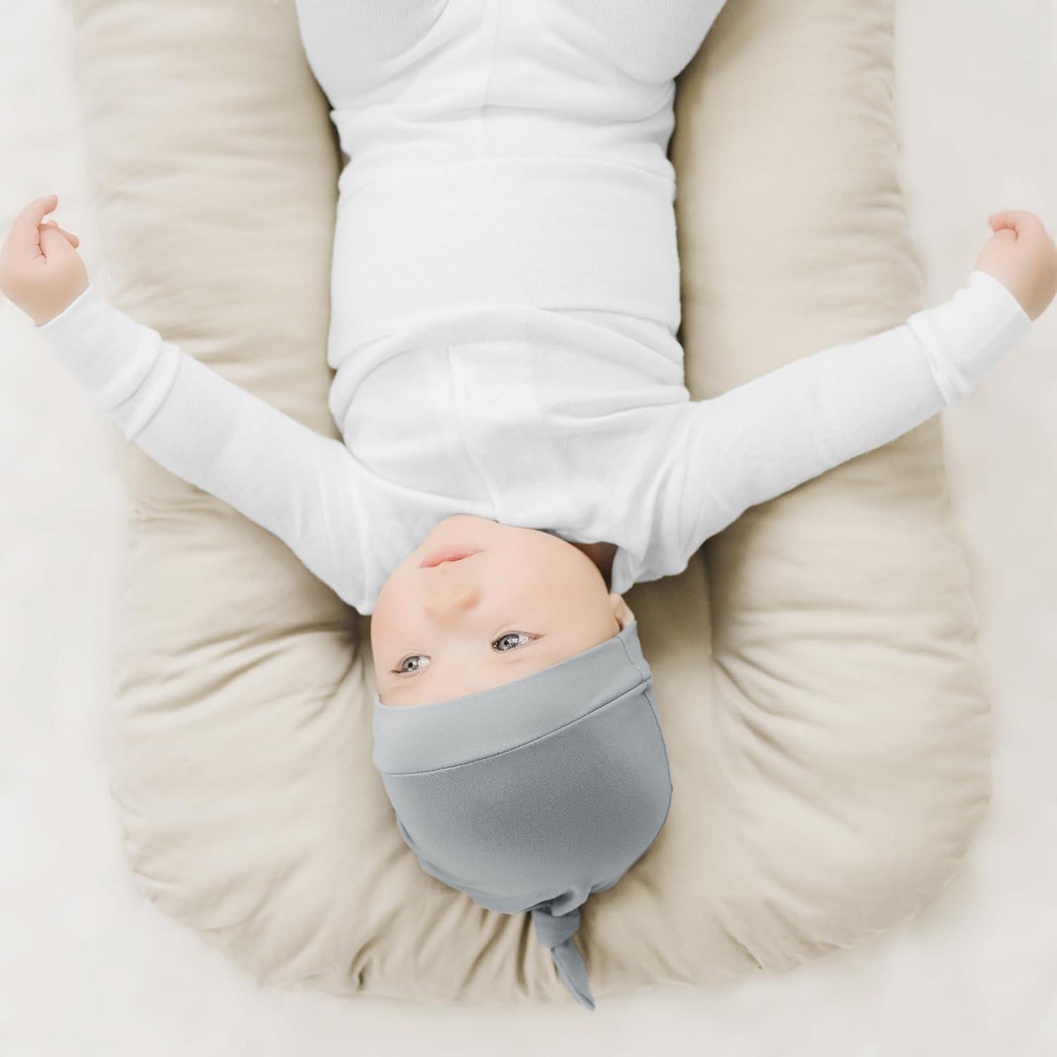 Konssy Conjunto de 6 Gorras Beanie para Bebés 0-6 Meses