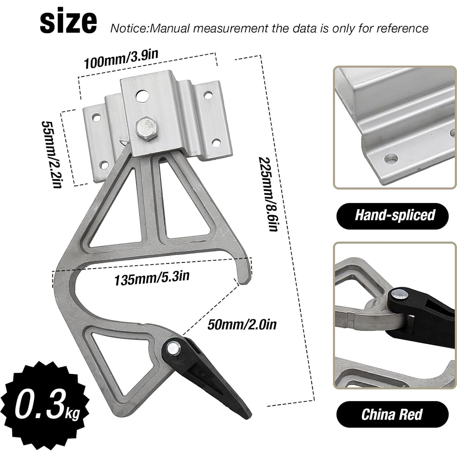 Kit de bloqueo de escalera ZUDKSUY con hebillas de aluminio