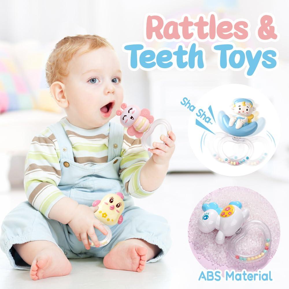 Móvil Musical para Cuna Mini Tudou Azul con Proyector y Control Remoto