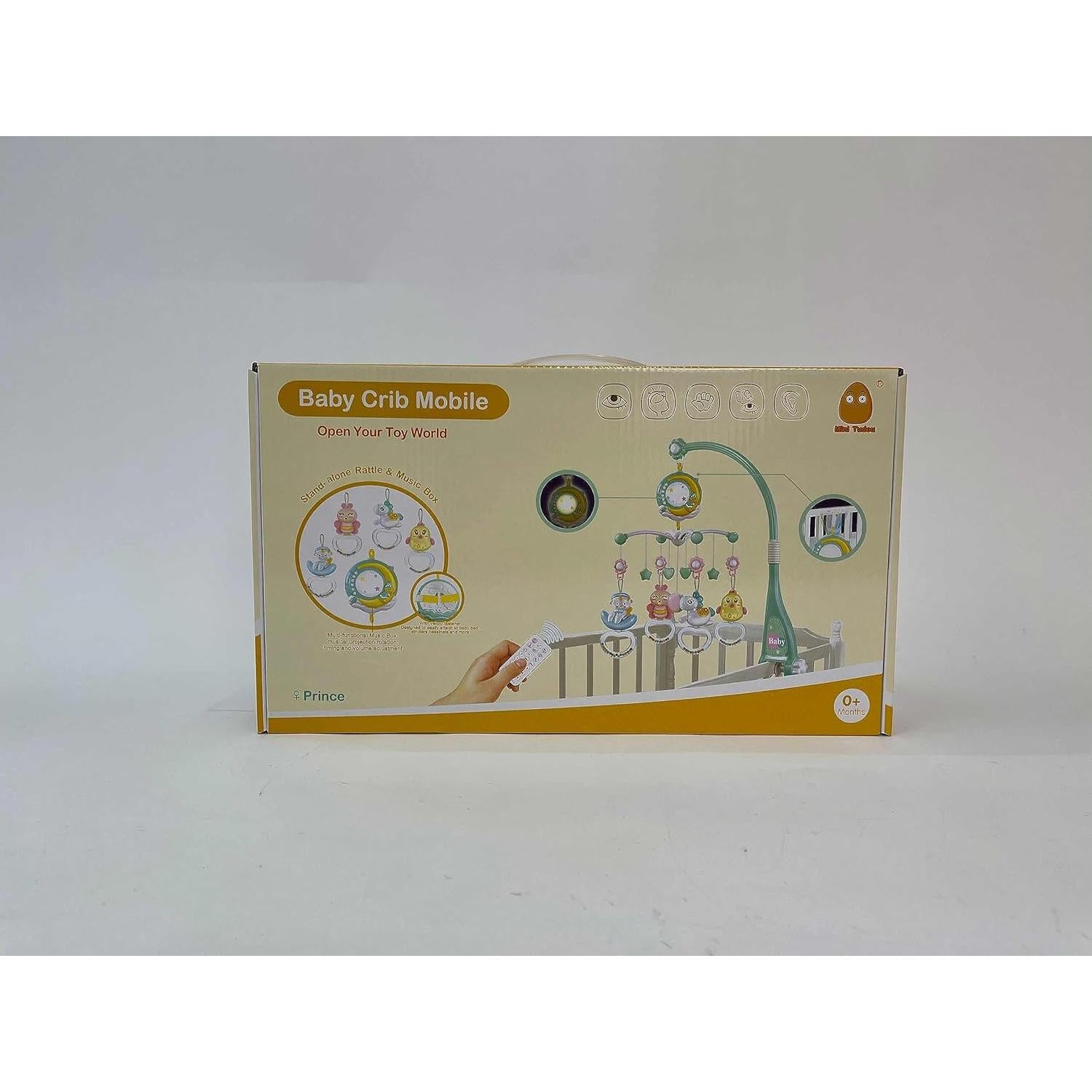 Móvil Musical para Cuna Mini Tudou Azul con Proyector y Control Remoto