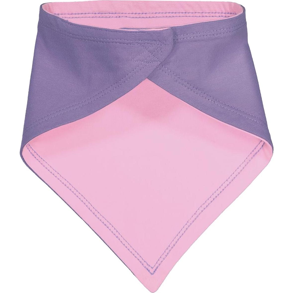 Babero Bandana para Bebé 100% Algodón Lavanda y Rosa