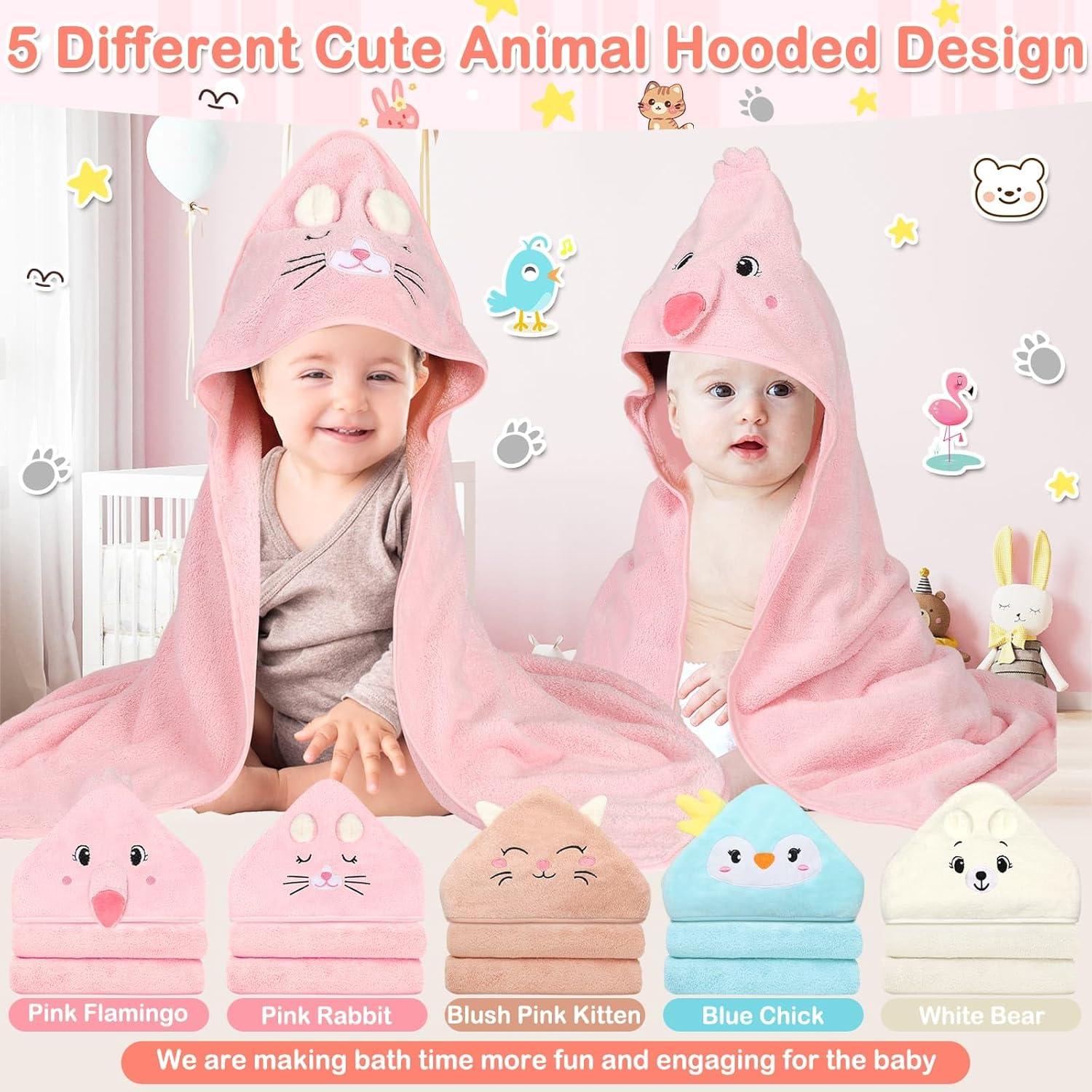 Toallas con Capucha para Bebés Sublaga - 15 Piezas Suaves y Absorbentes