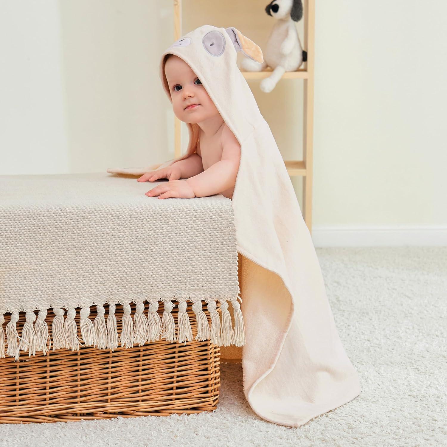 Toallas de Baño con Capucha Mooreeke 100% Algodón 2 Piezas